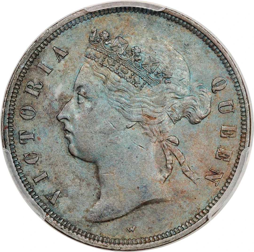 Straits Settlements, Victoria, [PCGS AU Detail] 1 cent, 1875-W, 'James