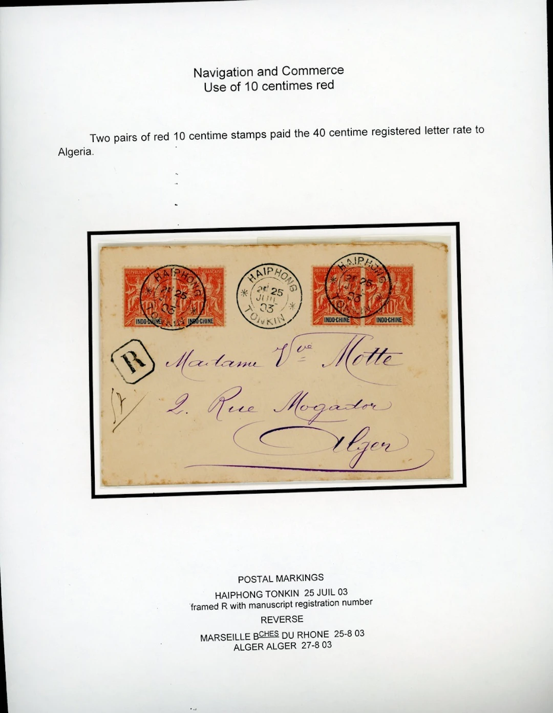 Indo-China French Indo-Chinese Post Office Airmail issues