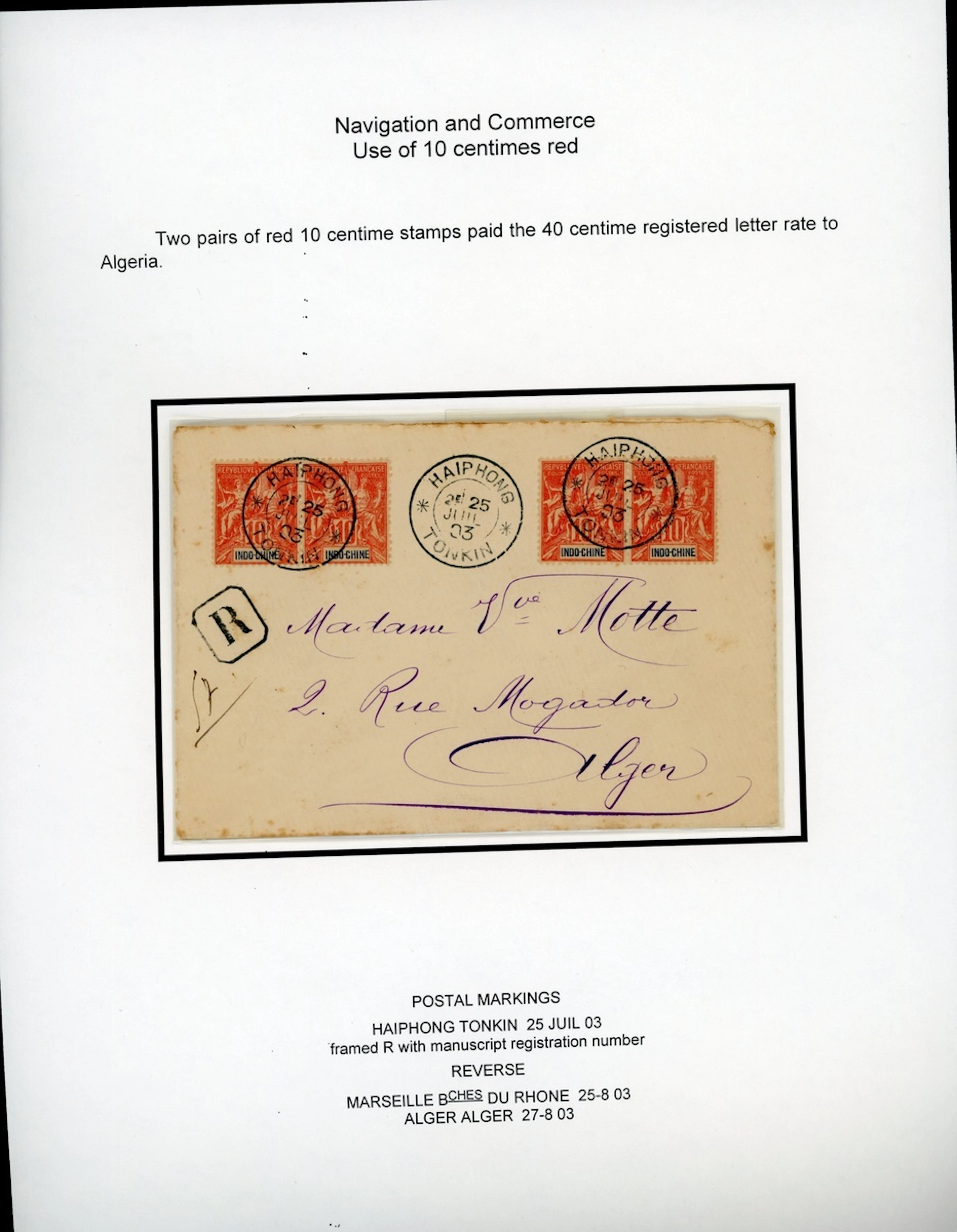 Indo-China French Indo-Chinese Post Office Airmail issues