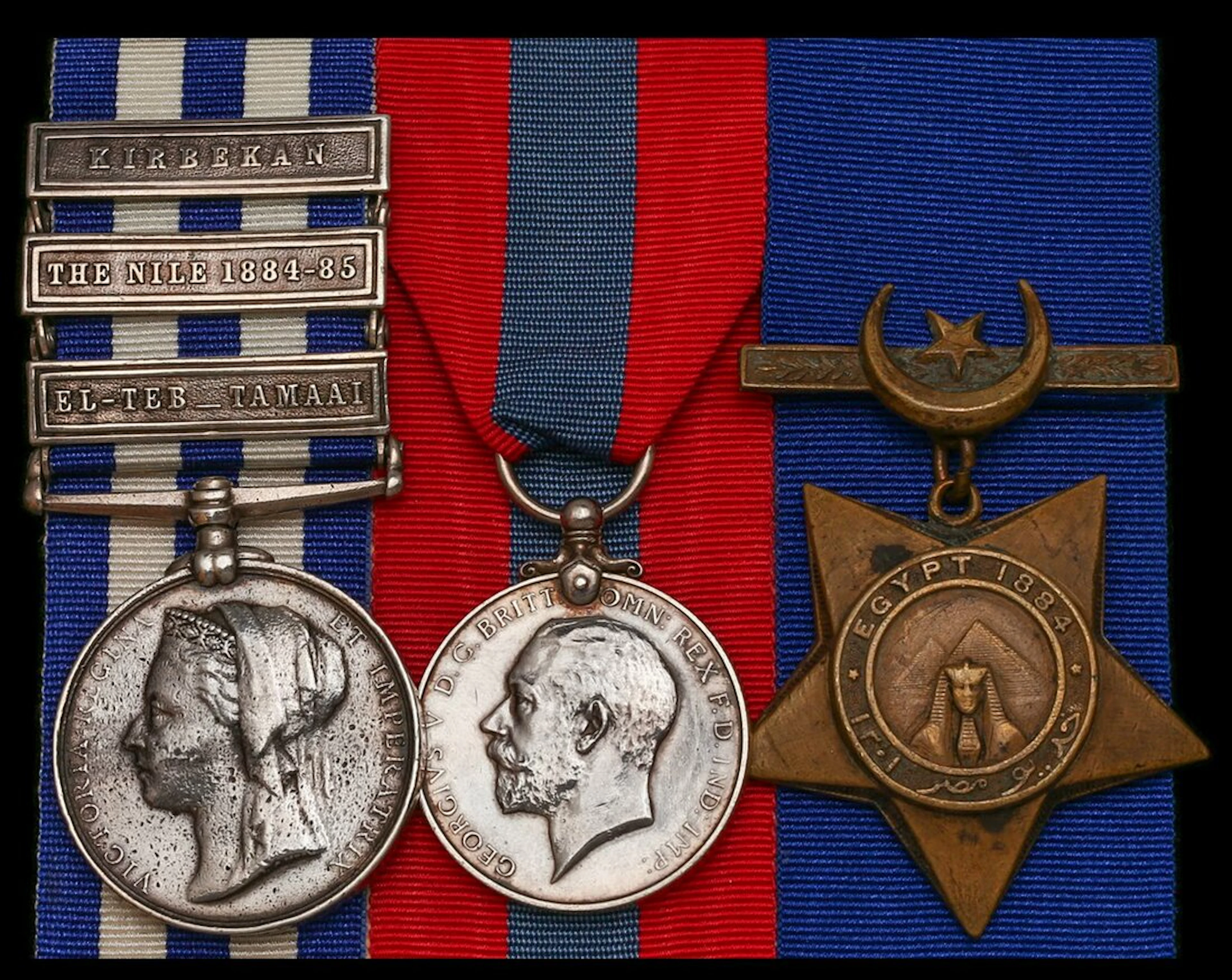 The campaign group of three awarded to Sergeant A. McWilliam, Gordon