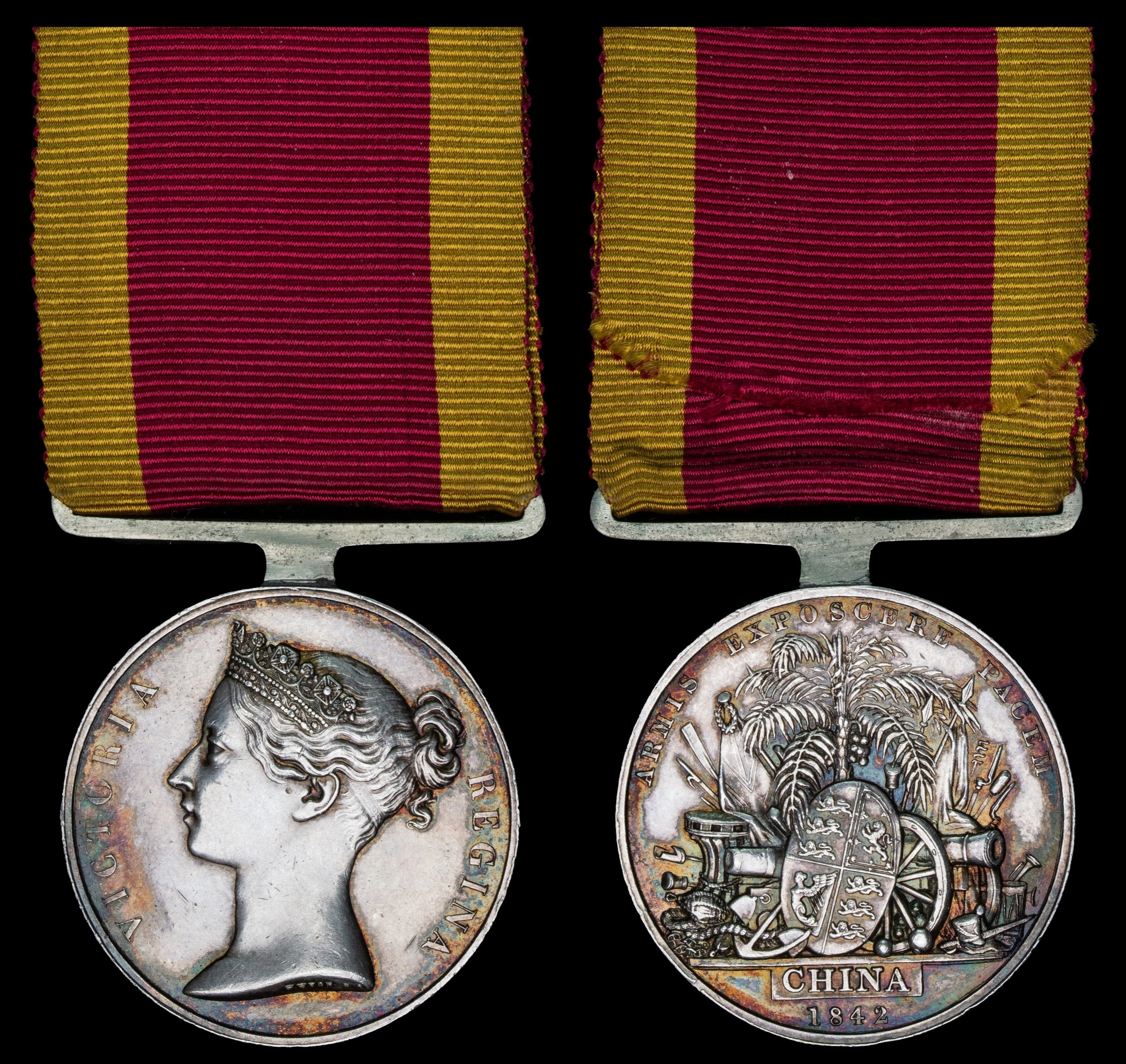 China 1842 (John Smith 3rd. H.M.S. Blenheim.), name re-engraved, very fine