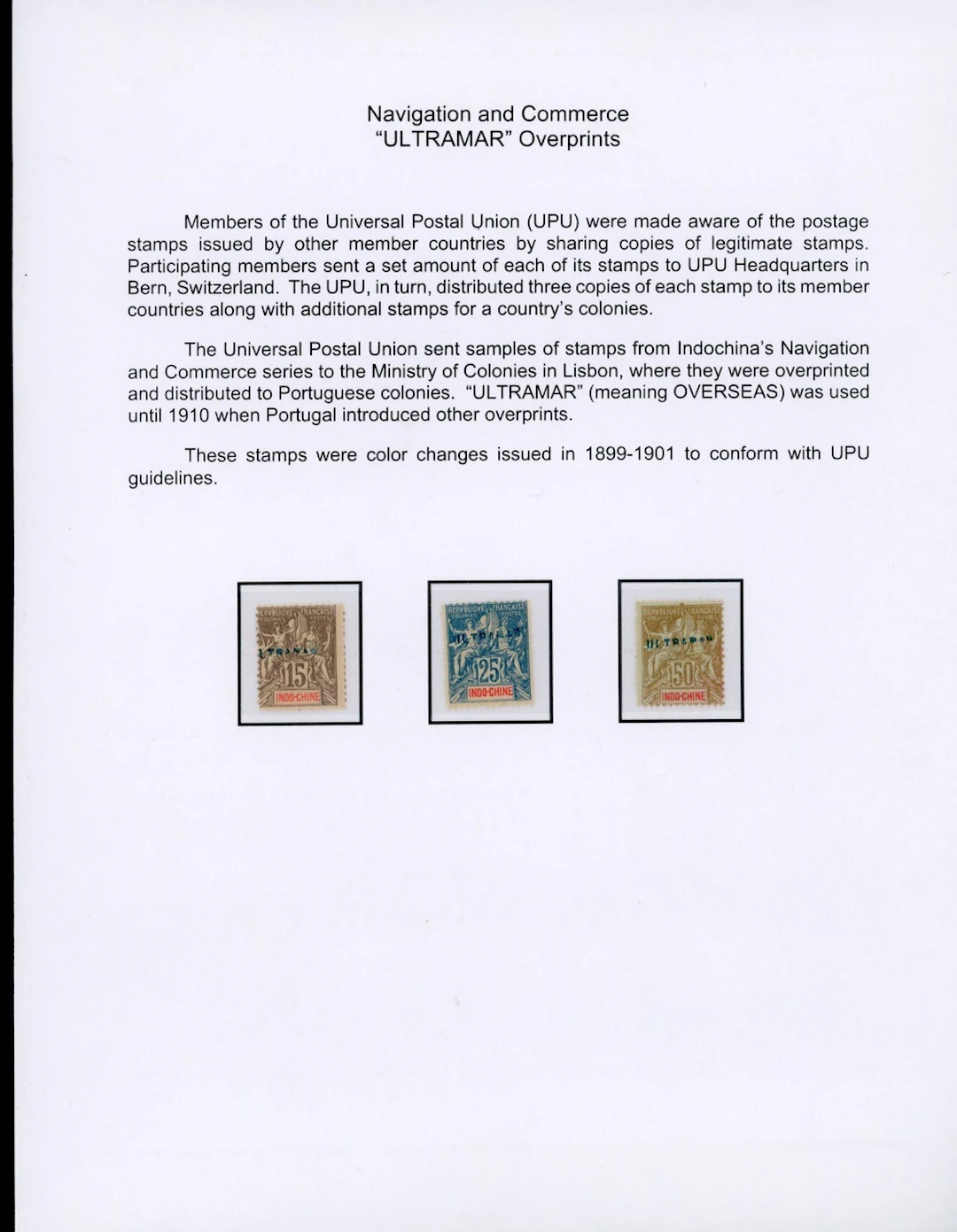 Indo-China French Indo-Chinese Post Office 1892-1900 Navigation and