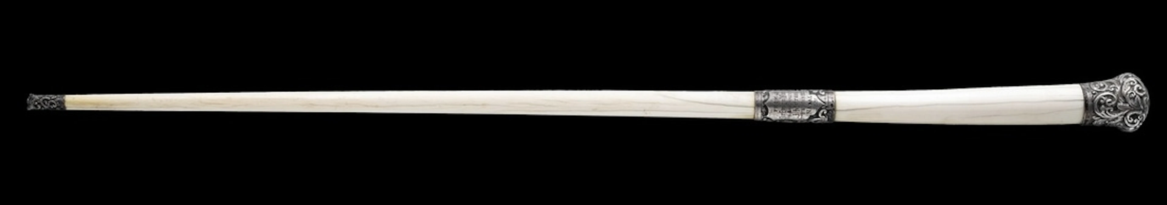 A Presentation Baton given to Bandmaster J. Moran, 2nd Battalion Northamptonshir
