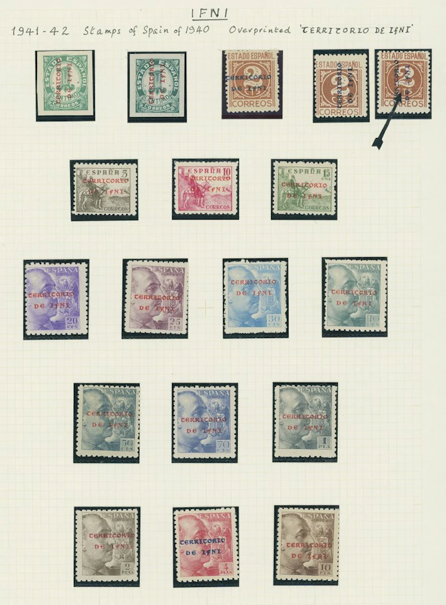 Spanish Colonies Ifni 1941-1968 mint and covers collection on album