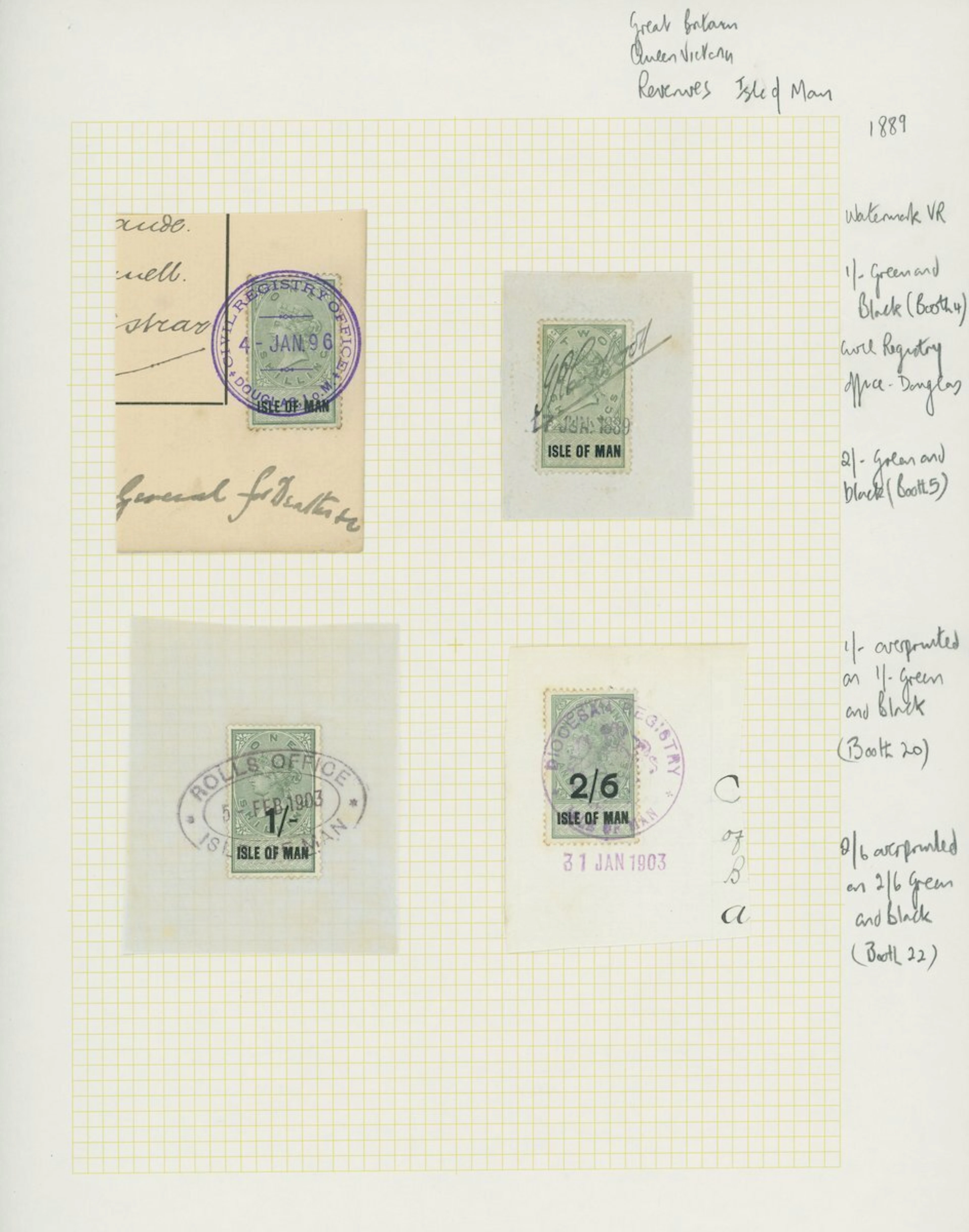 Great Britain Revenues Isle of Man A good, duplicated collection on