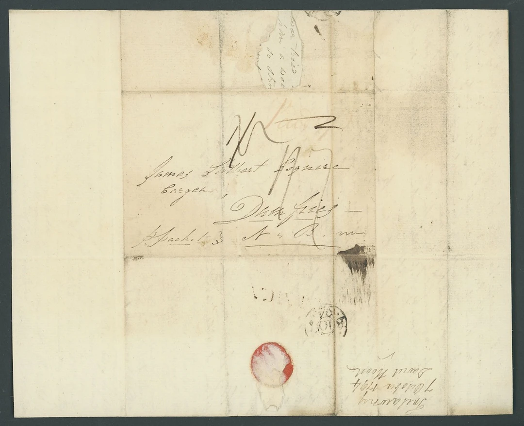Jamaica Early Letters and Handstamps 1787-1837 group of pre-stamp