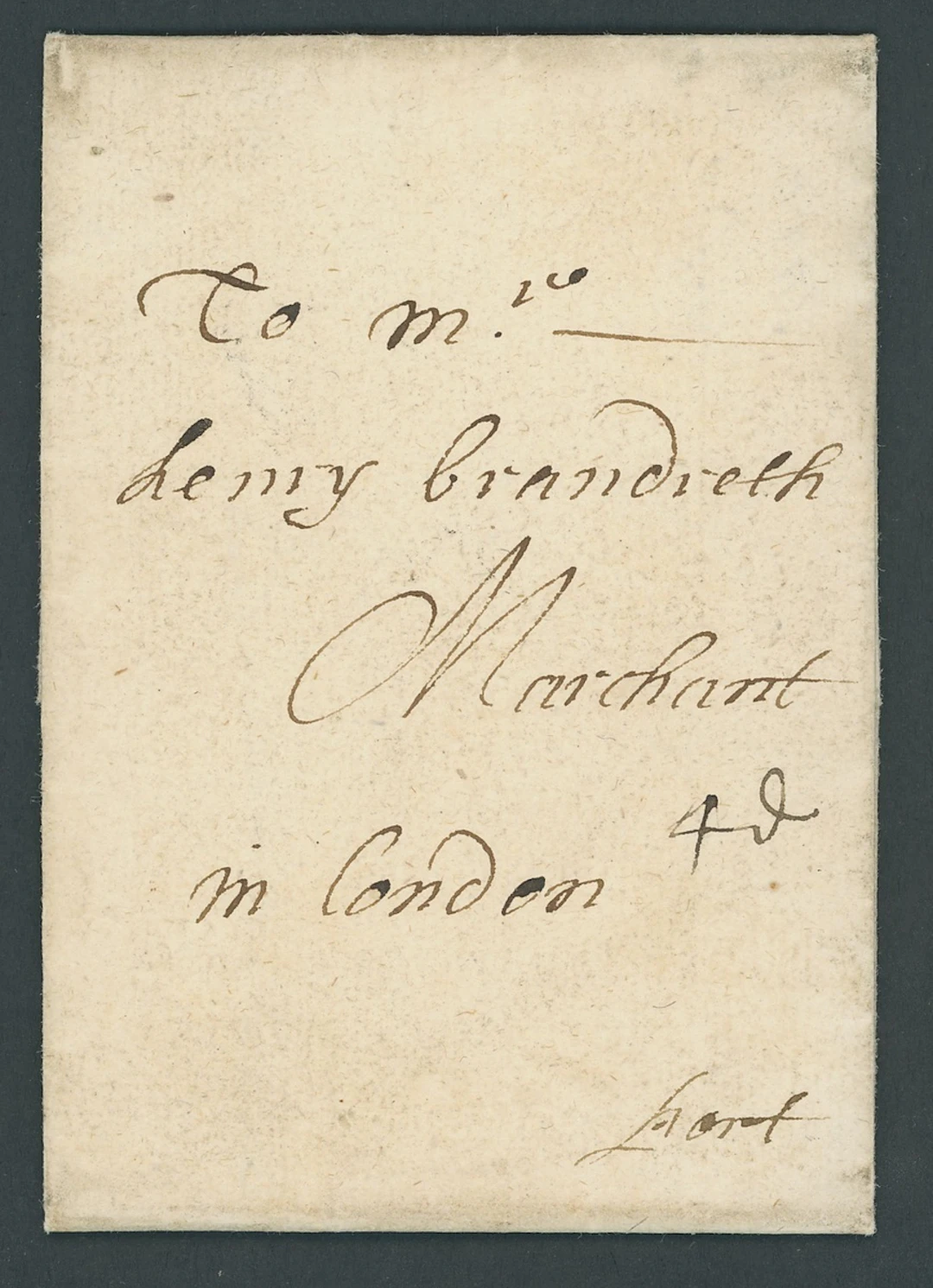 Great Britain Postal History 1632 (13 Sept.) entire letter from Calais