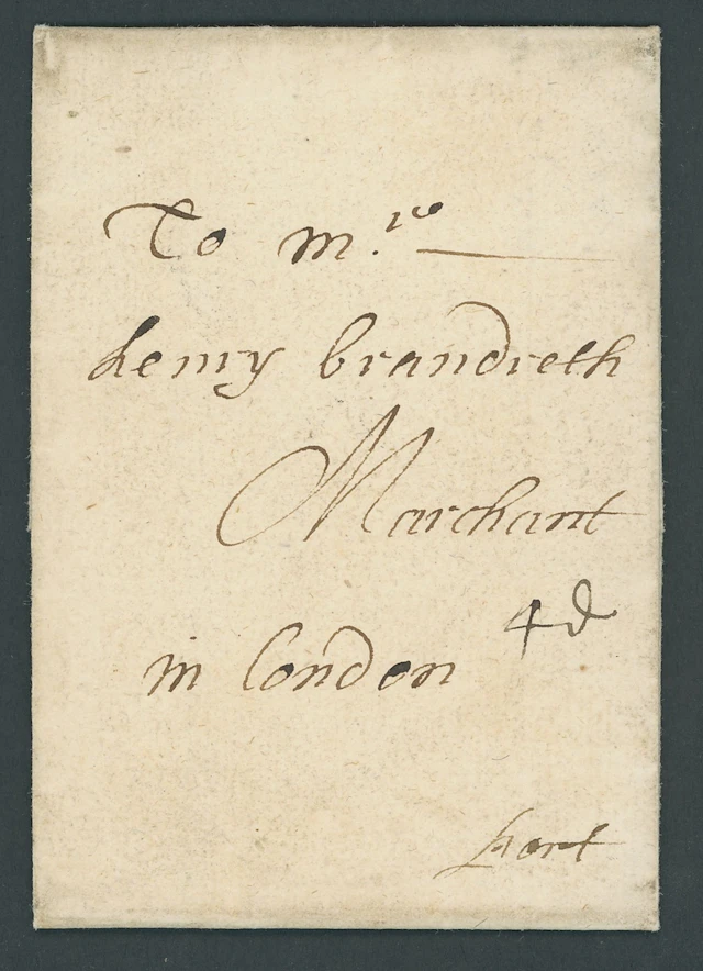 Great Britain Postal History 1632 (13 Sept.) entire letter from Calais