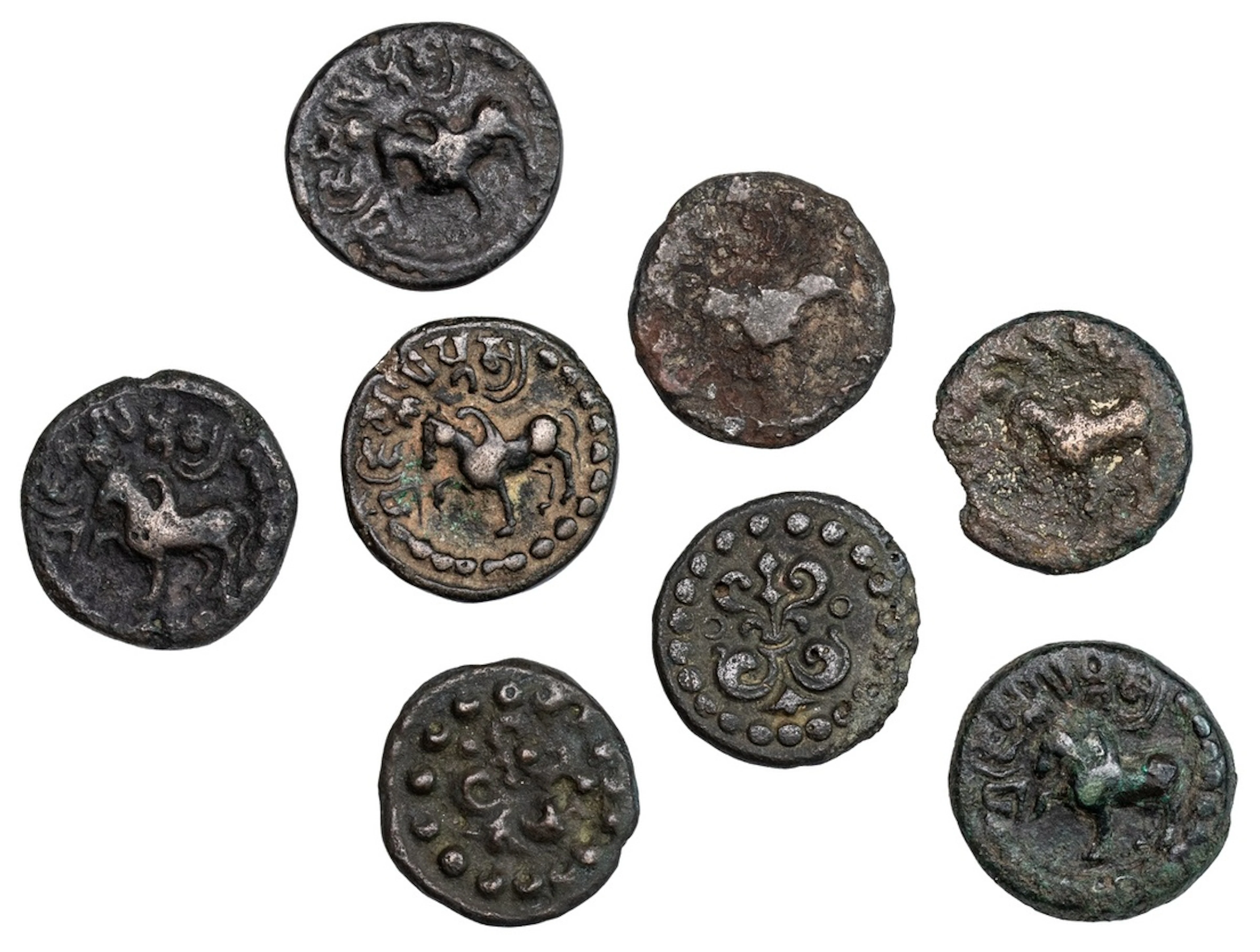 Nepal, Lichhavi Period, Jishnu Gupta (c. 624-637), Pana (8), copper