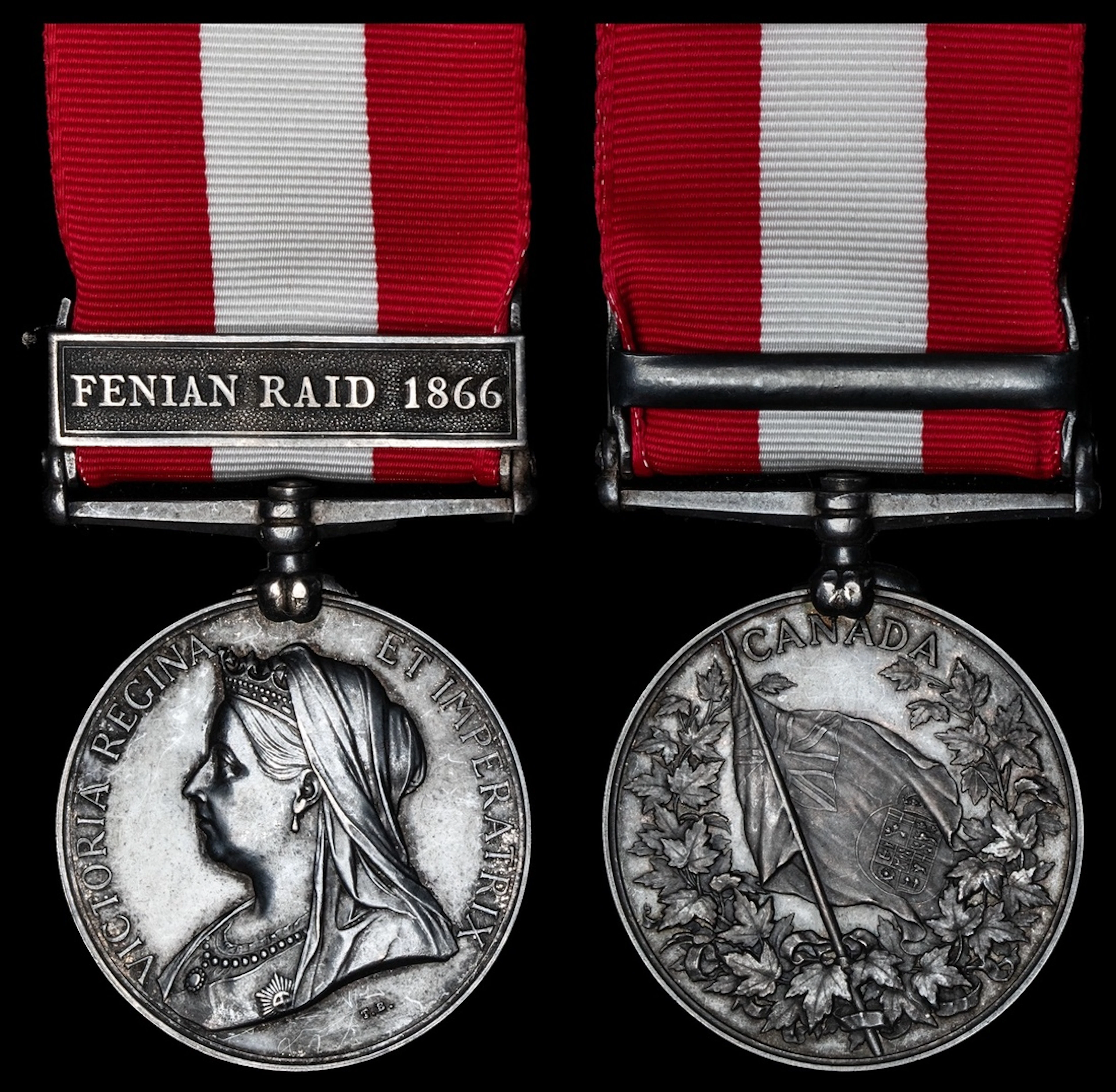 Canada General Service 1866-70, 1 clasp, Fenian Raid 1866 (Pte. D.
