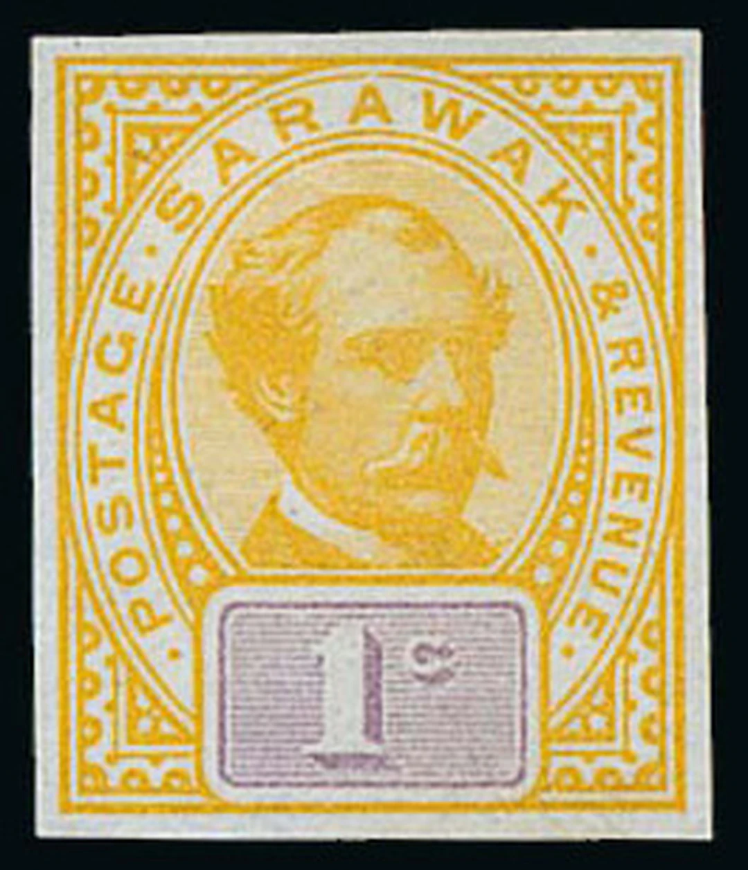 Sarawak 1888-97 "postage & revenue" Issue Imperforate Colour Trials