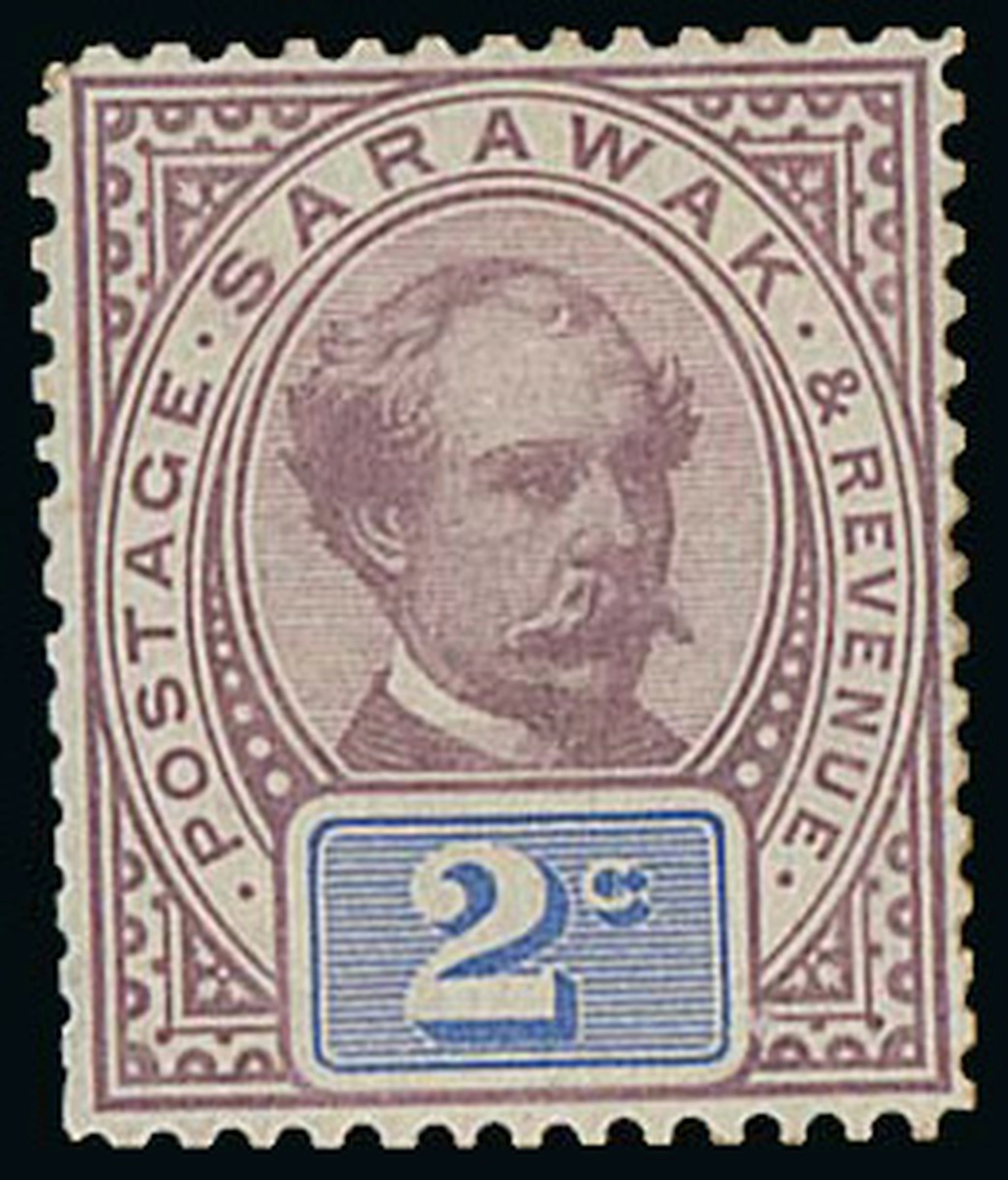 Sarawak 1888-97 "postage & revenue" Issue Perforated Colour Trials