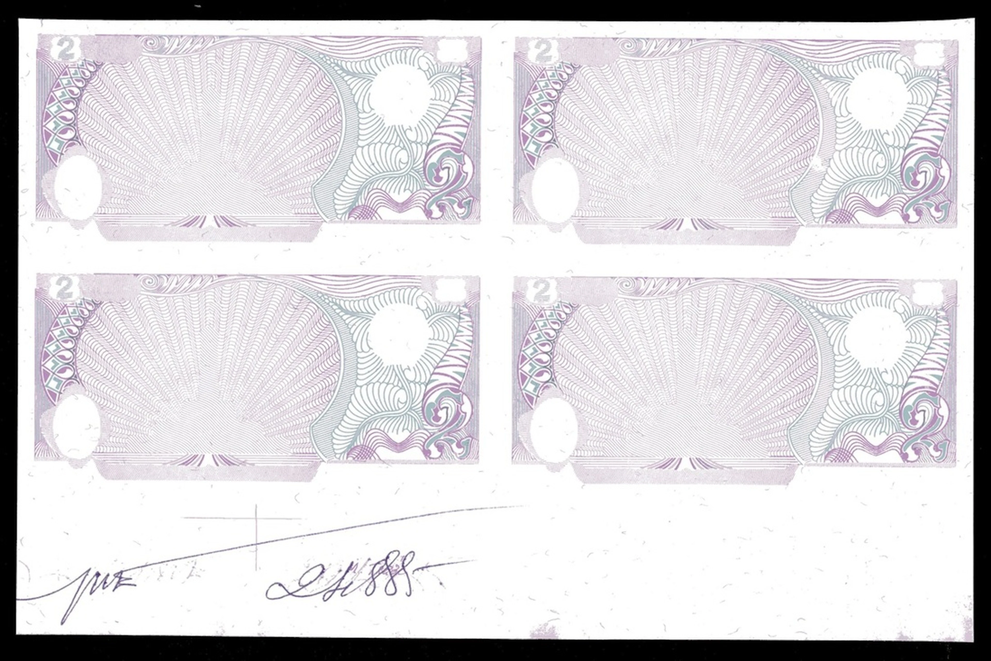 State Bank of Vietnam, an uncut sheet of progressive proof for four