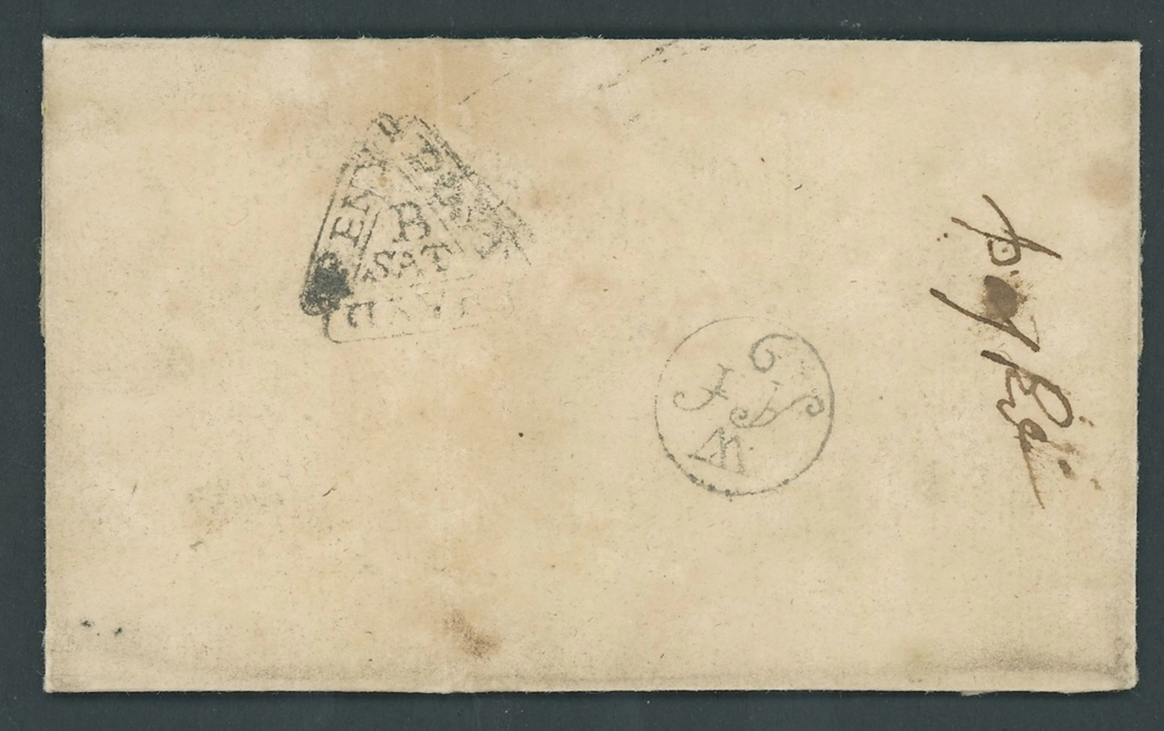 Great Britain Postal History Undated part entire endorsed "Pny Pst"