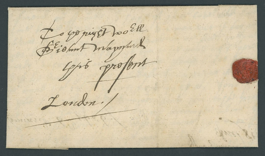 Great Britain Postal History The Interregnum 1656 (6 Jan.) entire