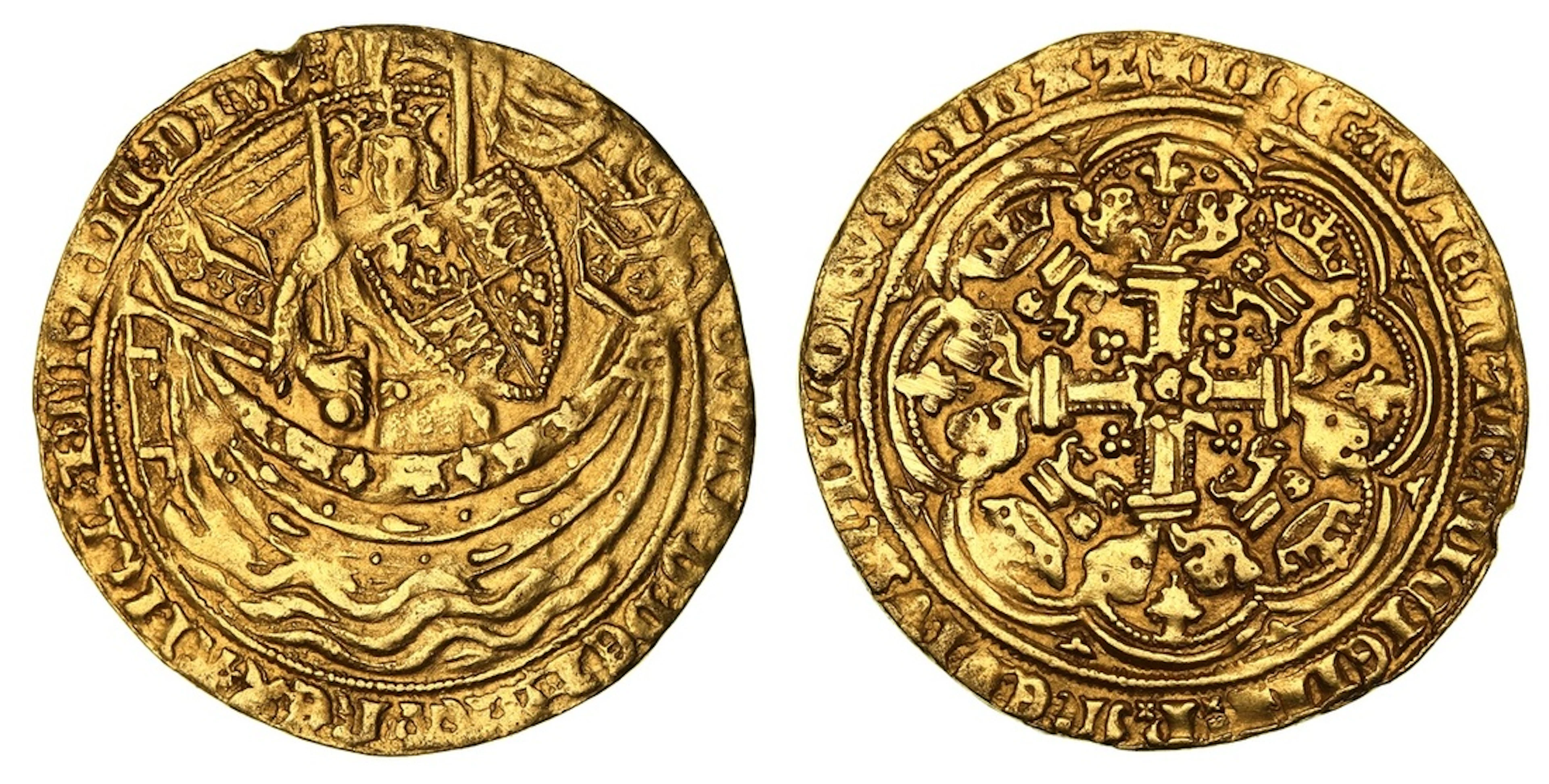 Edward III (1327-1377), Fourth Coinage, Pre-Treaty Period, Noble