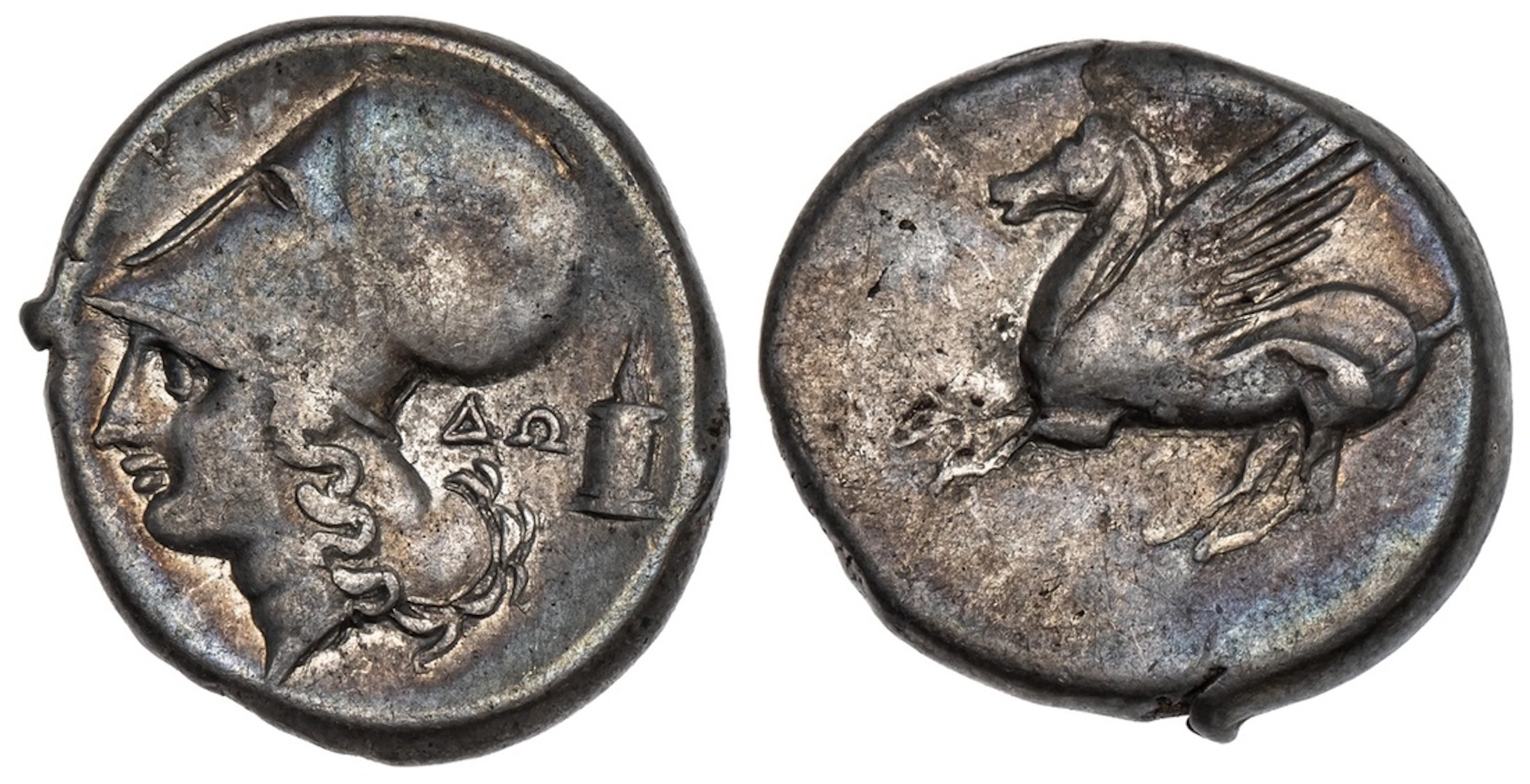 Akarnania, Anaktorion, AR Stater, struck c. 350-300 BC, Pegasos flying