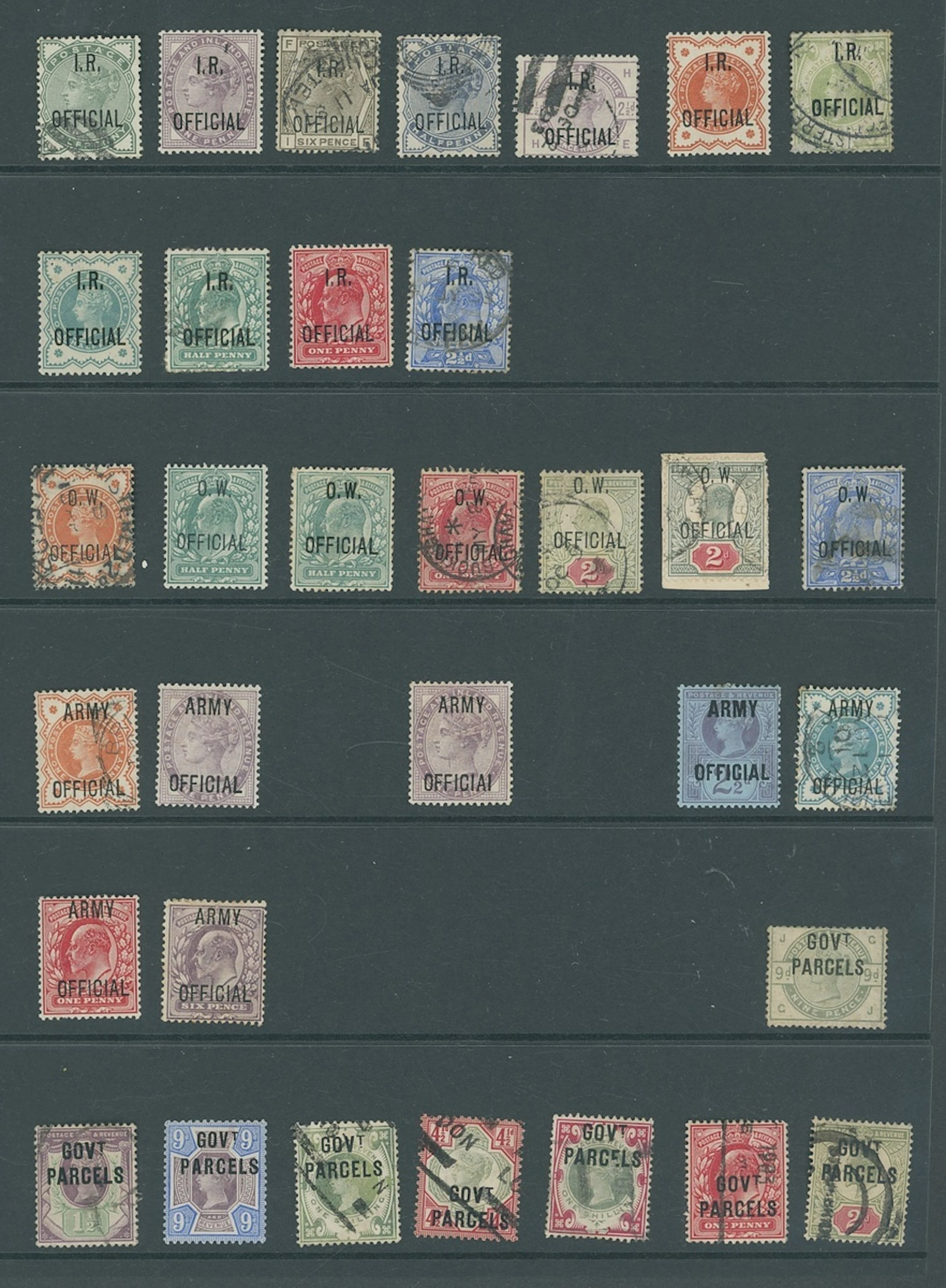 Great Britain Official Stamps A miscellaneous selection, including