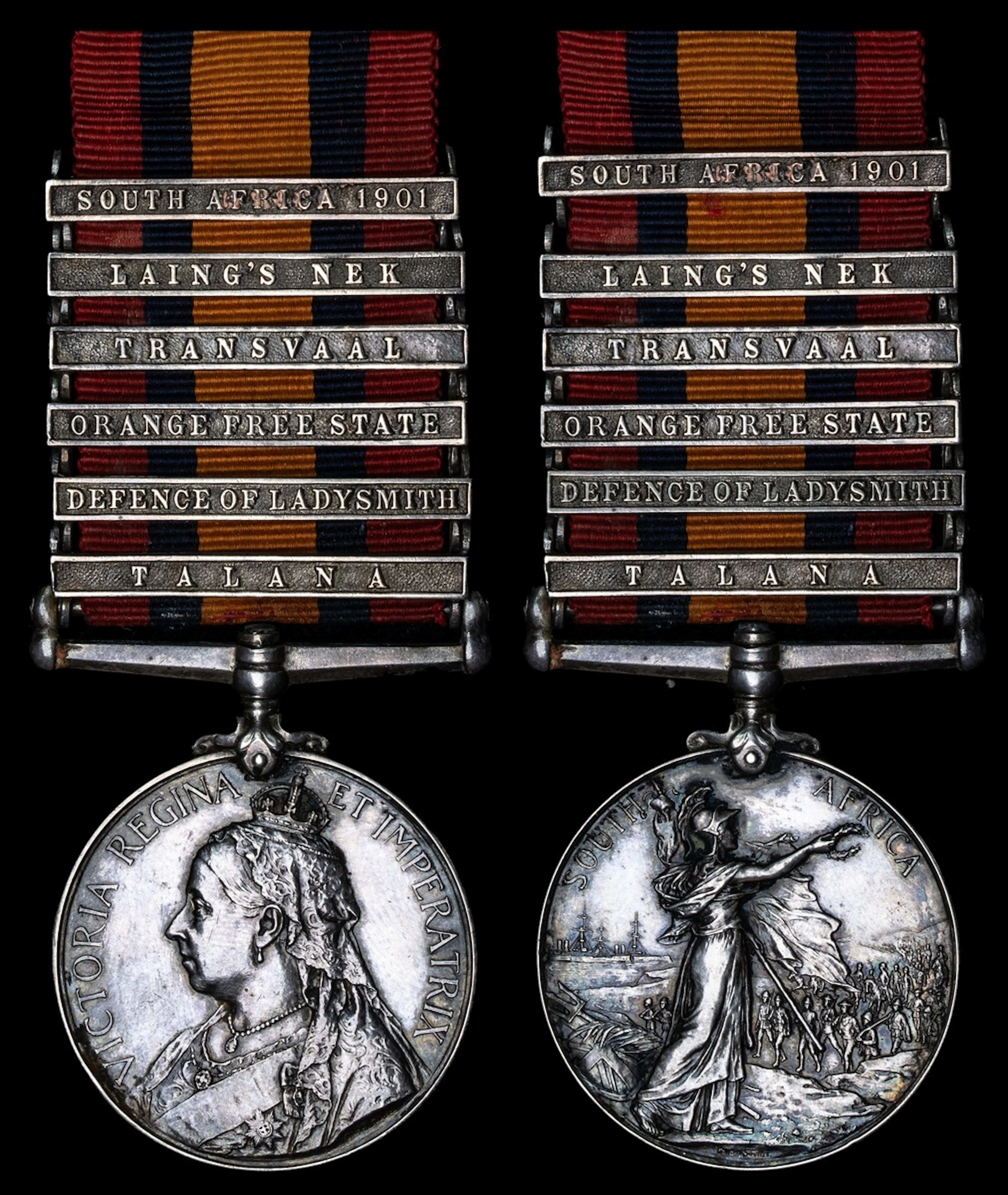 Queen's South Africa 1899-1902, 6 clasps, Talana, Defence of Ladysmith