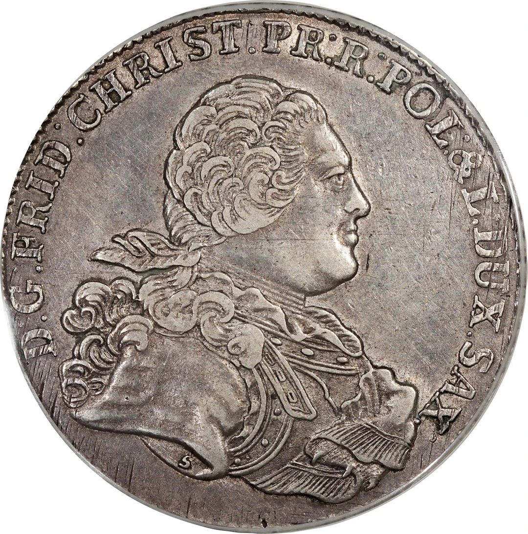 Germany, Saxony, [PCGS XF45] silver thaler, 1763