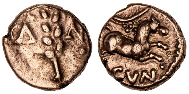 Catuvellauni & Trinovantes, Cunobelin (AD 8-41), AV Quarter-Stater
