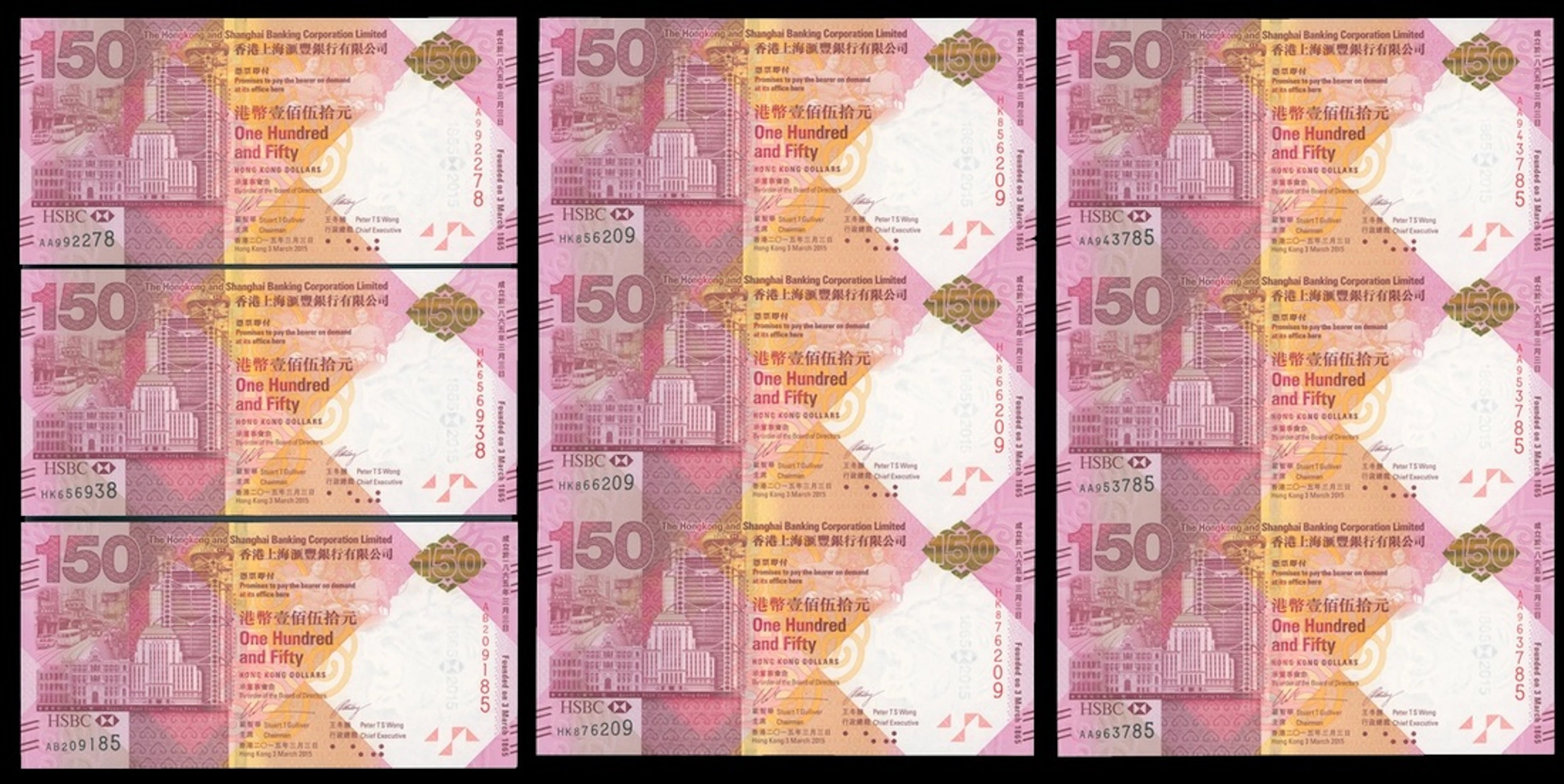 HongKong & Shanghai Banking Corporation, a group of the $150 issues