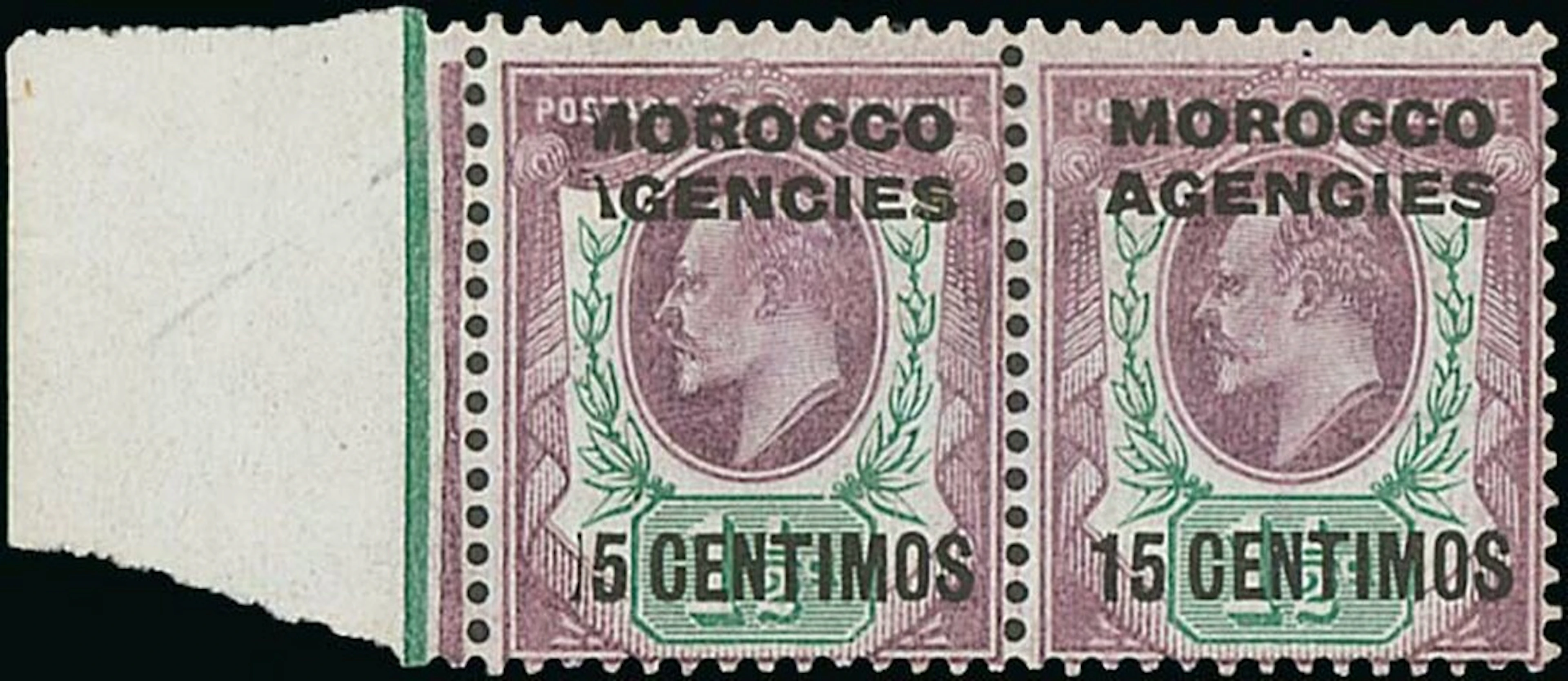 Colonial Countries Overprinted on Great Britain Morocco Agencies Spanish