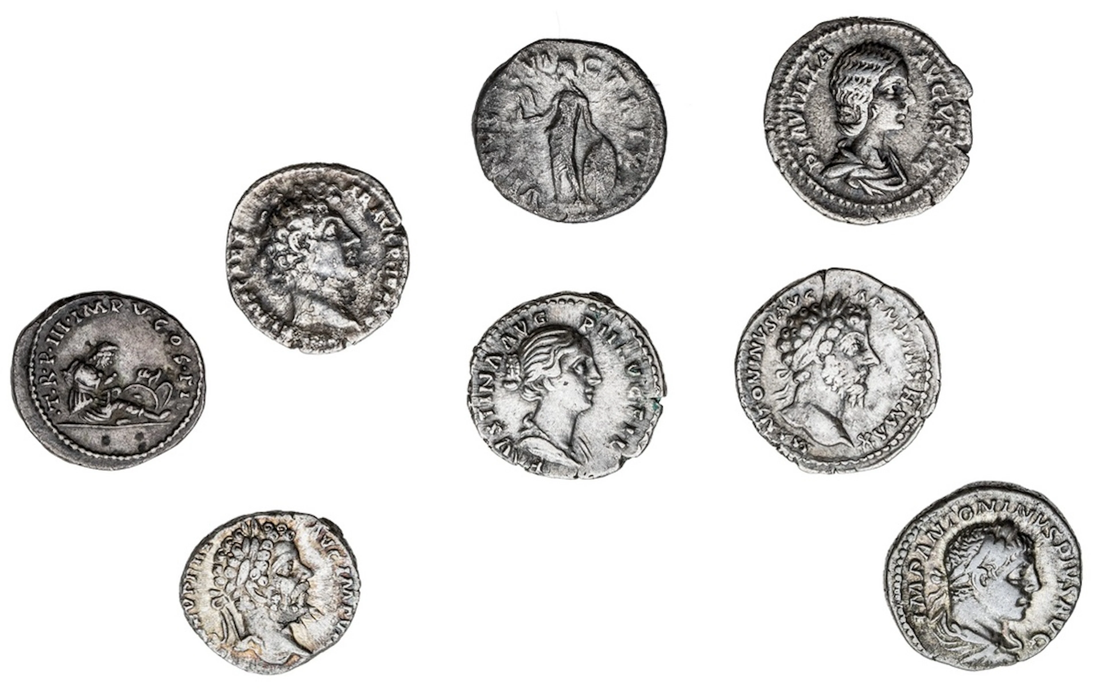 Roman Empire, Selection of Denarii (8): i) Faustina the Younger, daughter