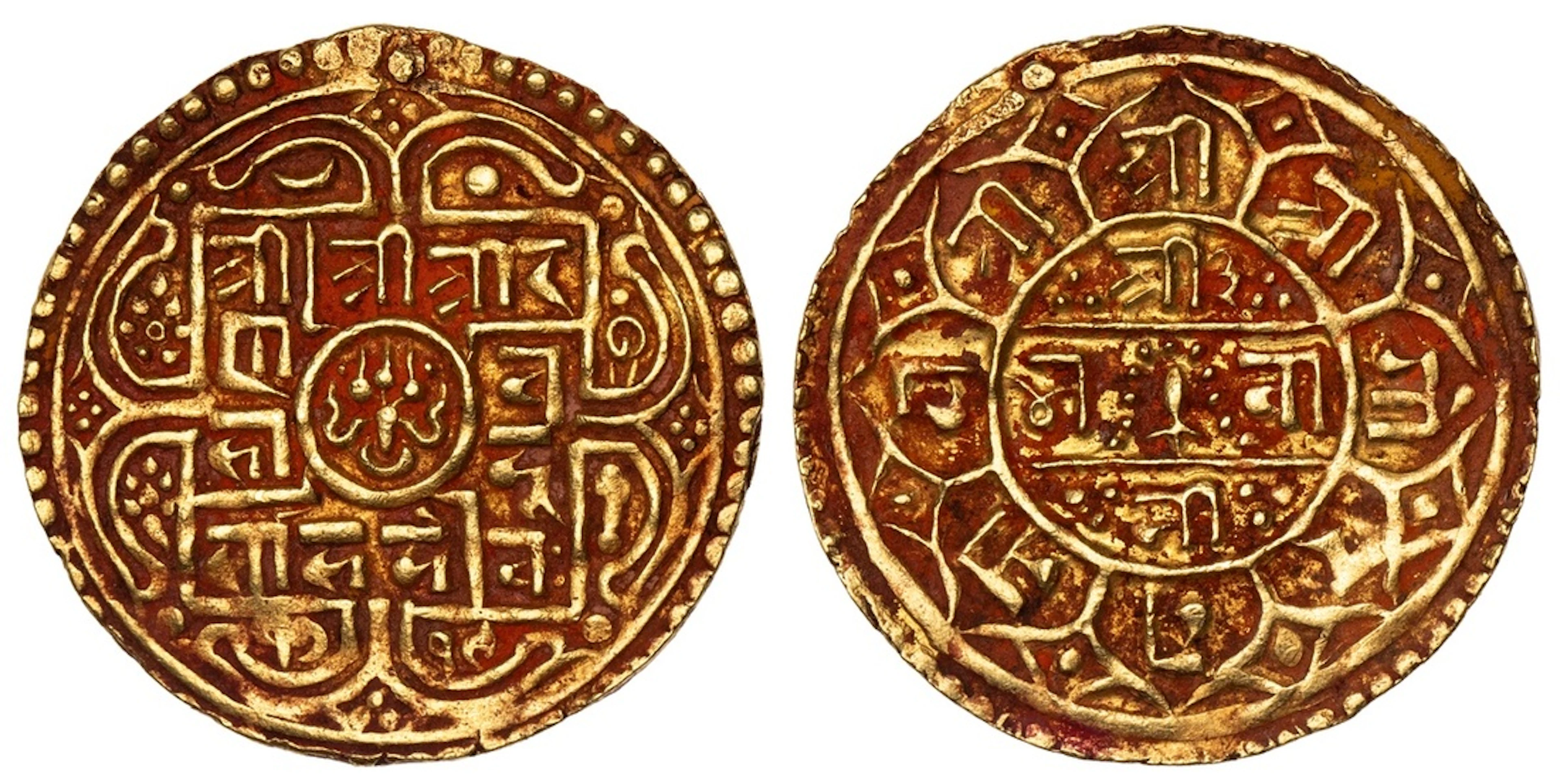 Nepal, Rana Bahadur Shah (1777-1799), gold Mohar, SE 1719 (1797)