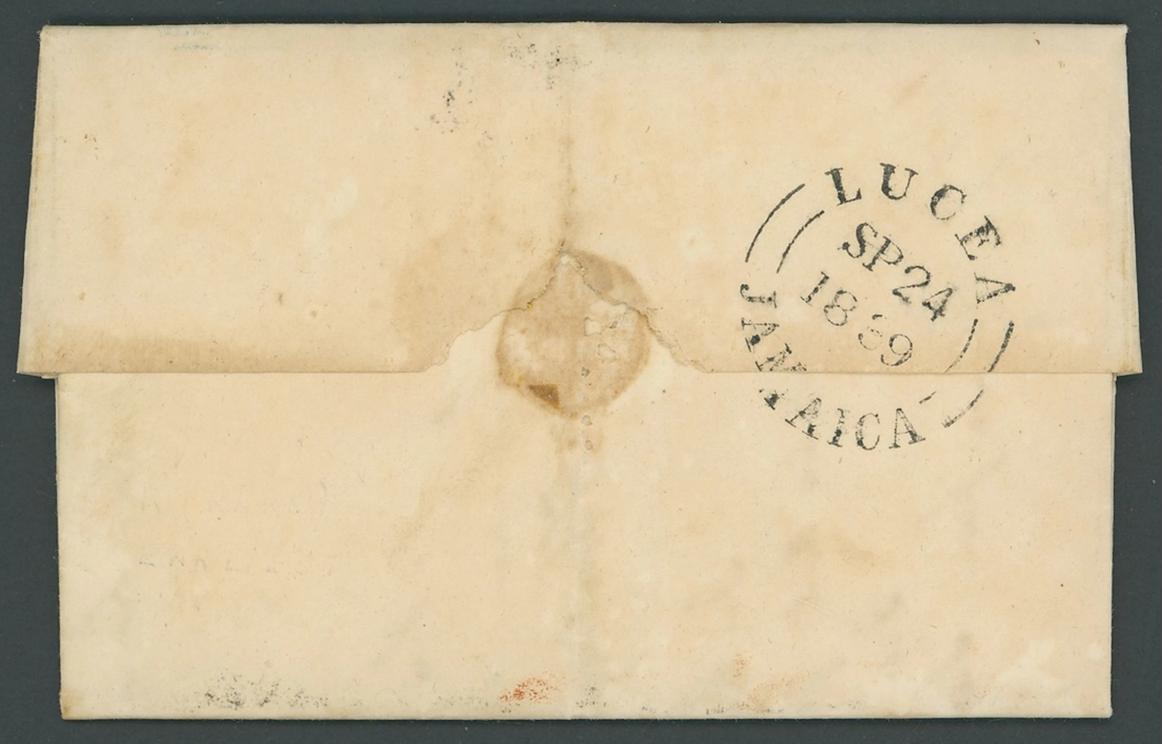 Jamaica Early Post Town Datestamps Type D1 with Jamaica at foot 1839