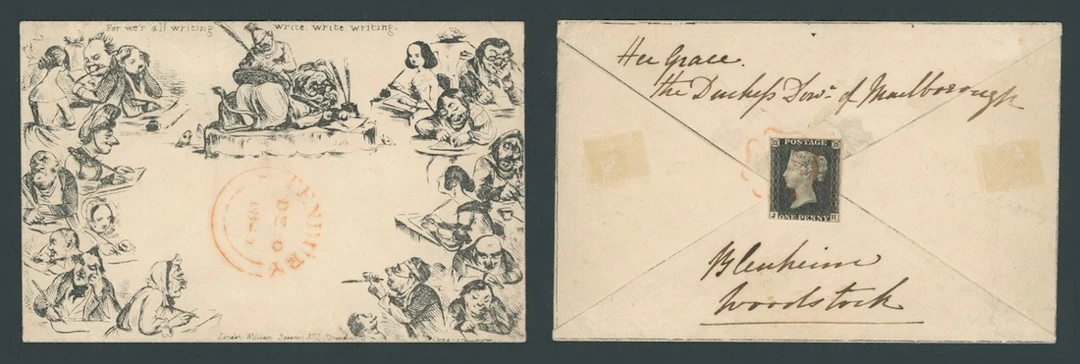 Great Britain Mulready Caricatures and Illustrated Envelopes 1840