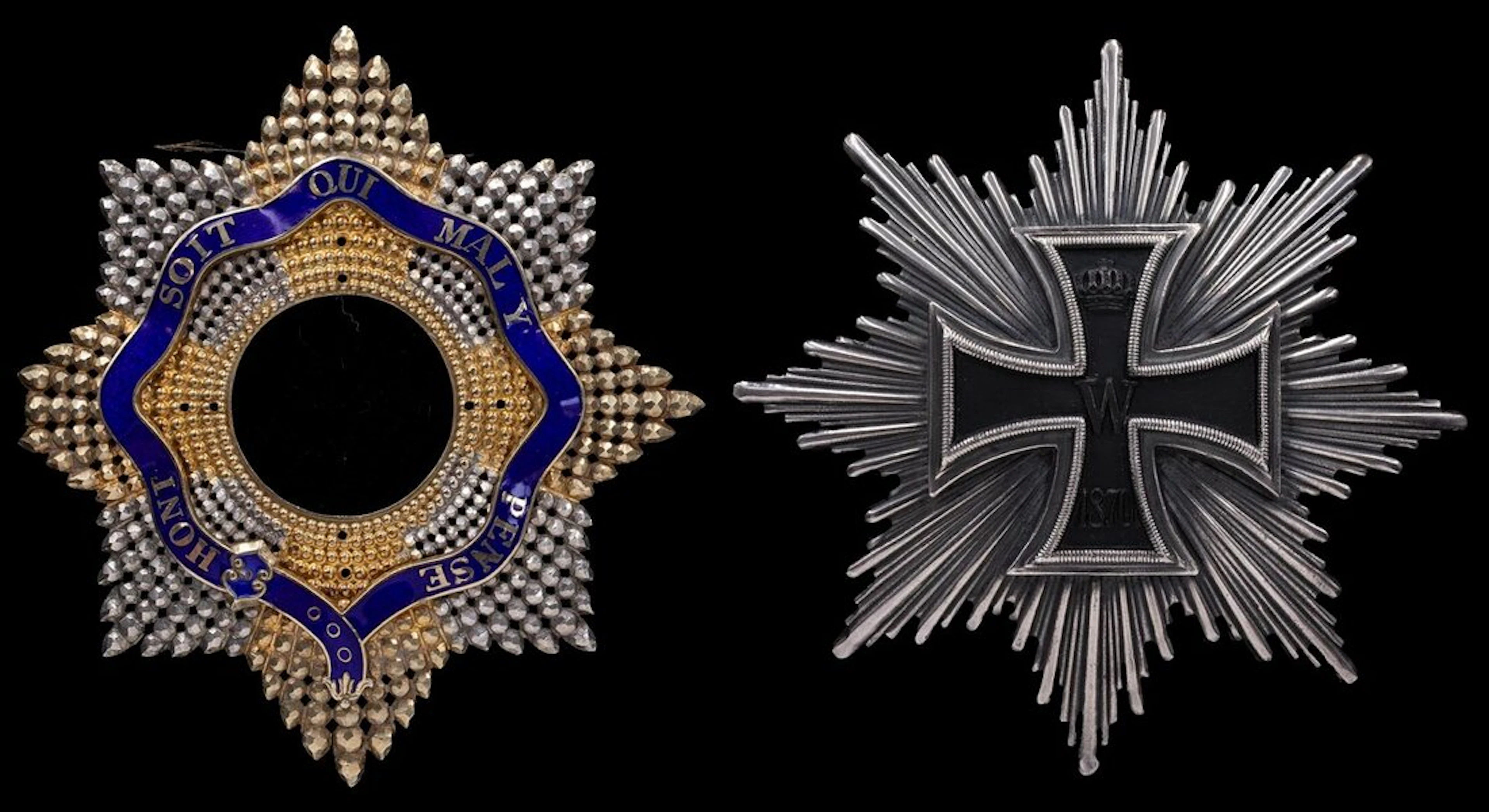 Germany, breast Star, silver, silver-gilt and enamel, 90mm x 81mm