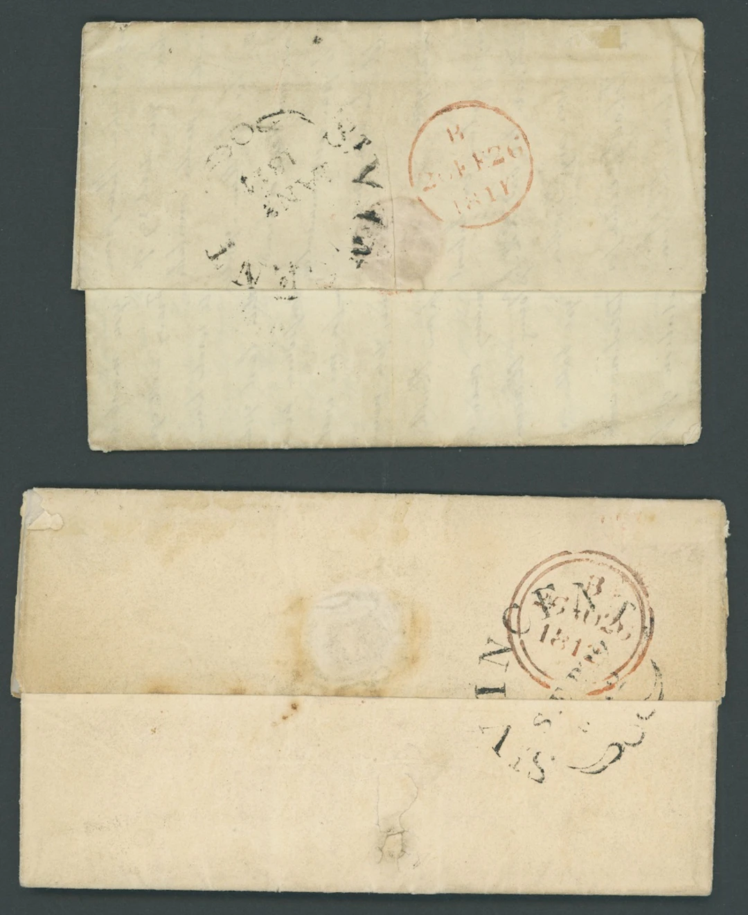 St. Vincent Early Letters and Handstamps Fleuron Datestamp, Jaffe