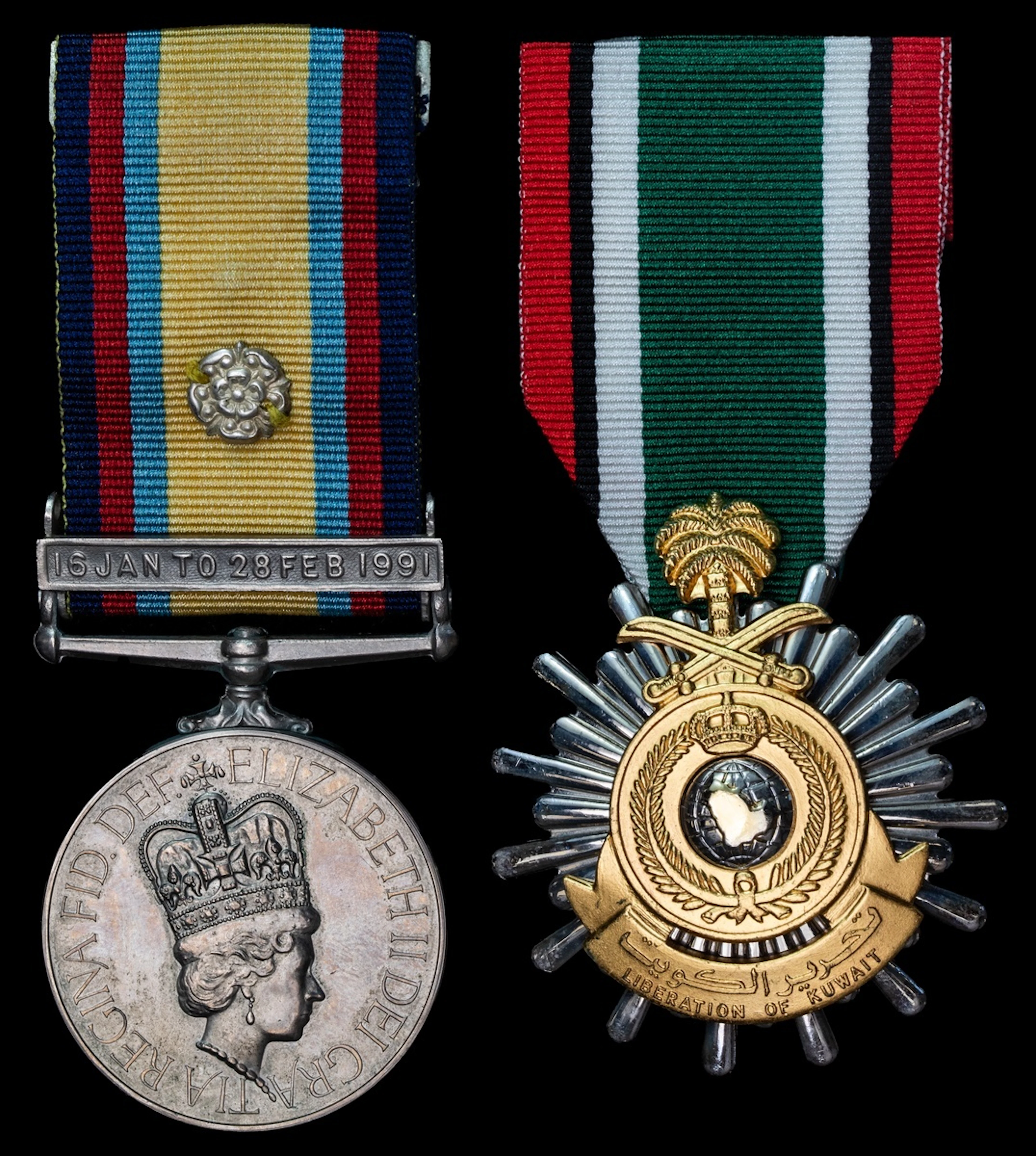 Gulf 1990-91, 1 clasp, 16 Jan to 28 Feb 1991 (24756471 Sig G Ferguson