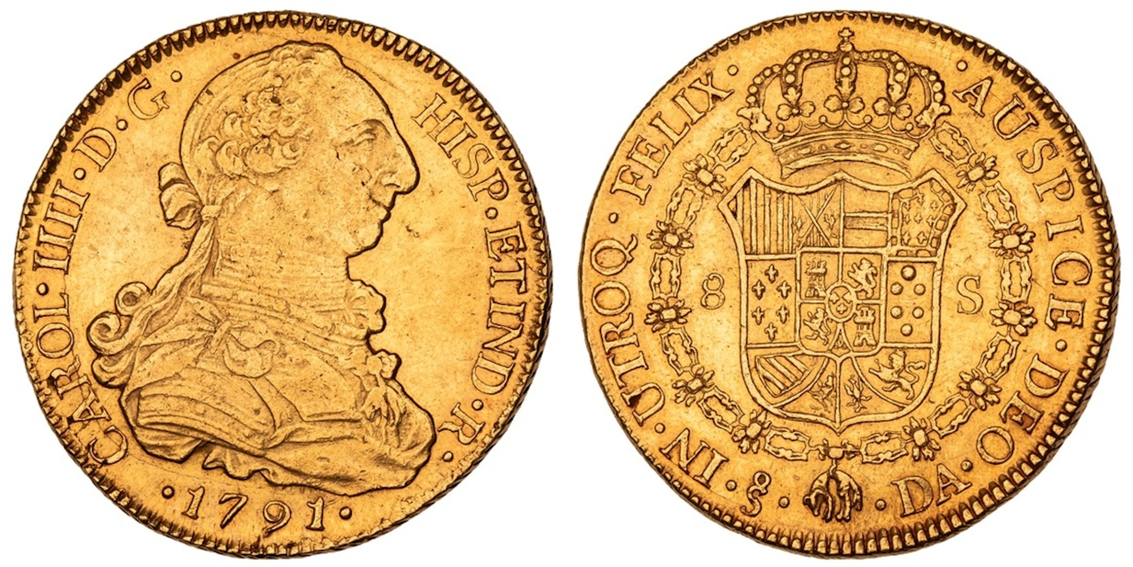 Spanish Empire, Viceroyalty of Peru, Charles IV (1788-1808), Gold
