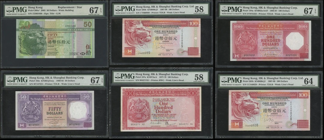 Hongkong and Shanghai Banking Corporation, a group of 6x, consists