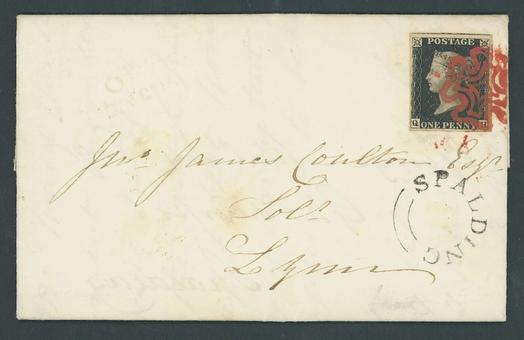 Great Britain 1840 One Penny Black Plate 6 QH, close to huge margins