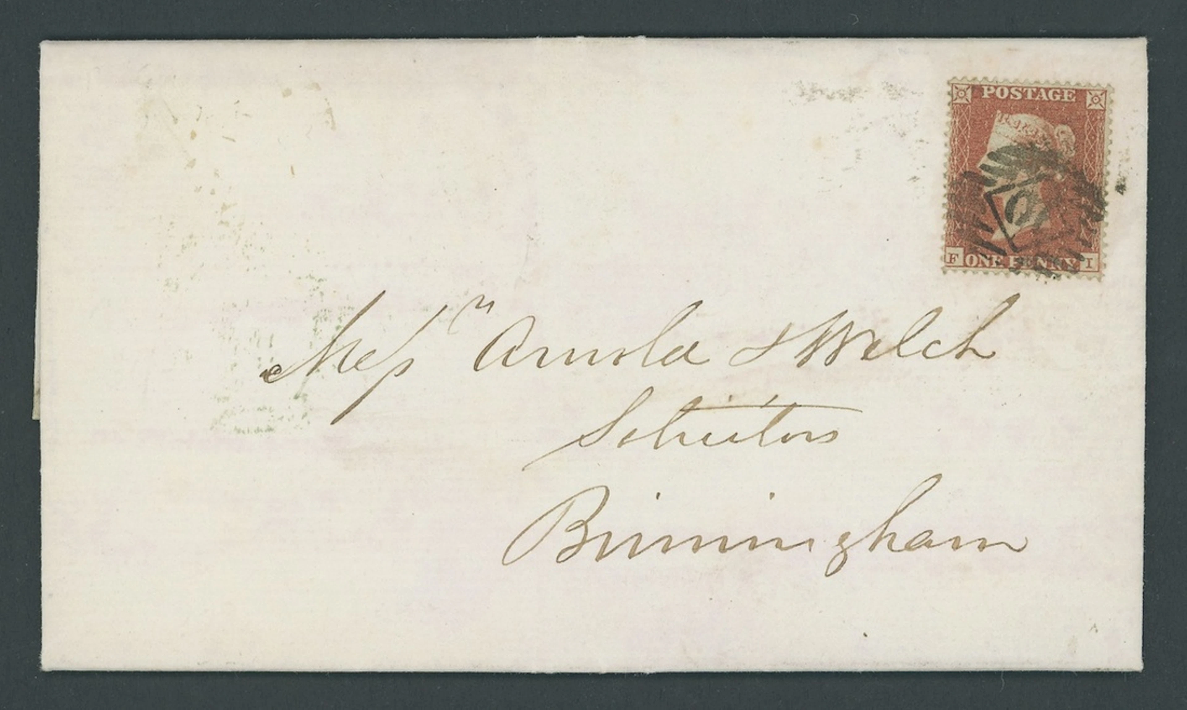 Great Britain 1850-54 Henry Archer Perforation Trials Plate 100: FI