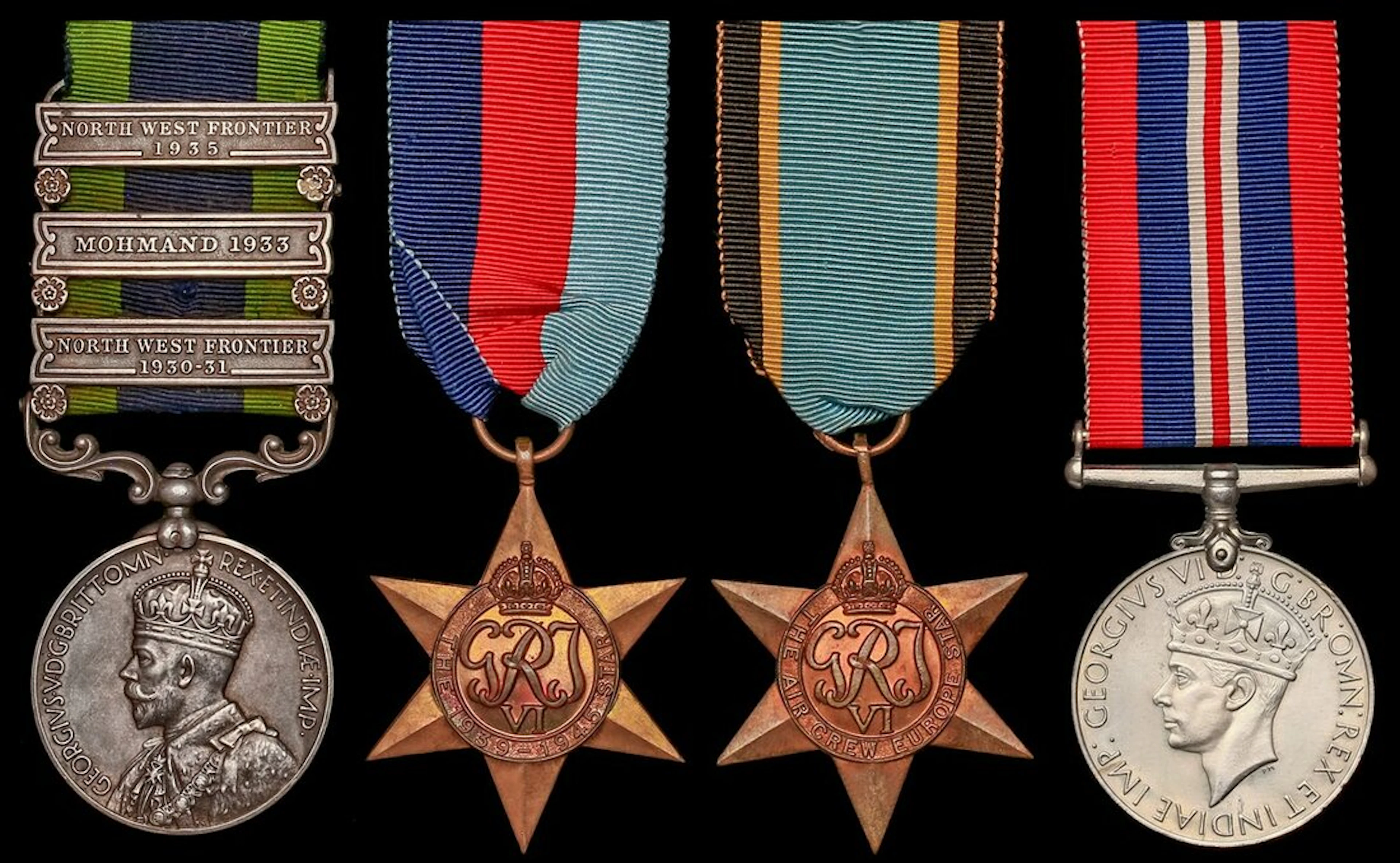 Four: Flight Lieutenant D. Laing, Royal Air Force, who received an