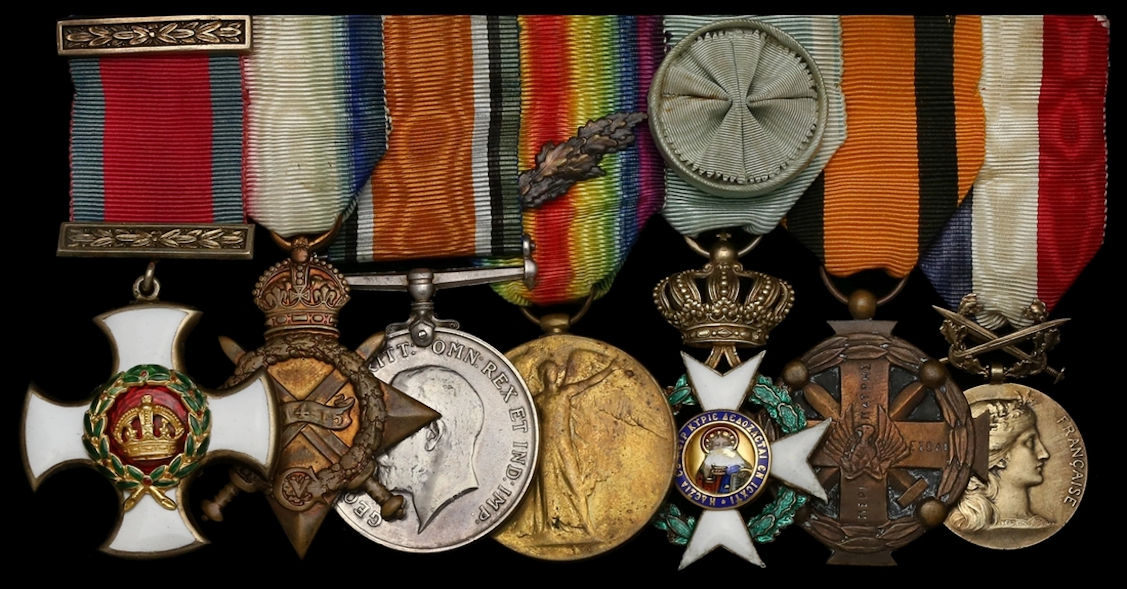 A Great War D.S.O. group of seven awarded to Lieutenant-Colonel H.
