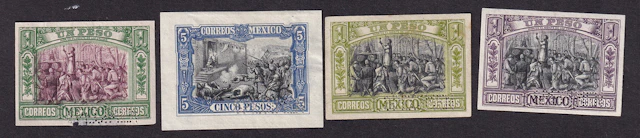 1884-1913 Post-Classic Period 1910, "Centenario", 50c. (2), 1p. (5)