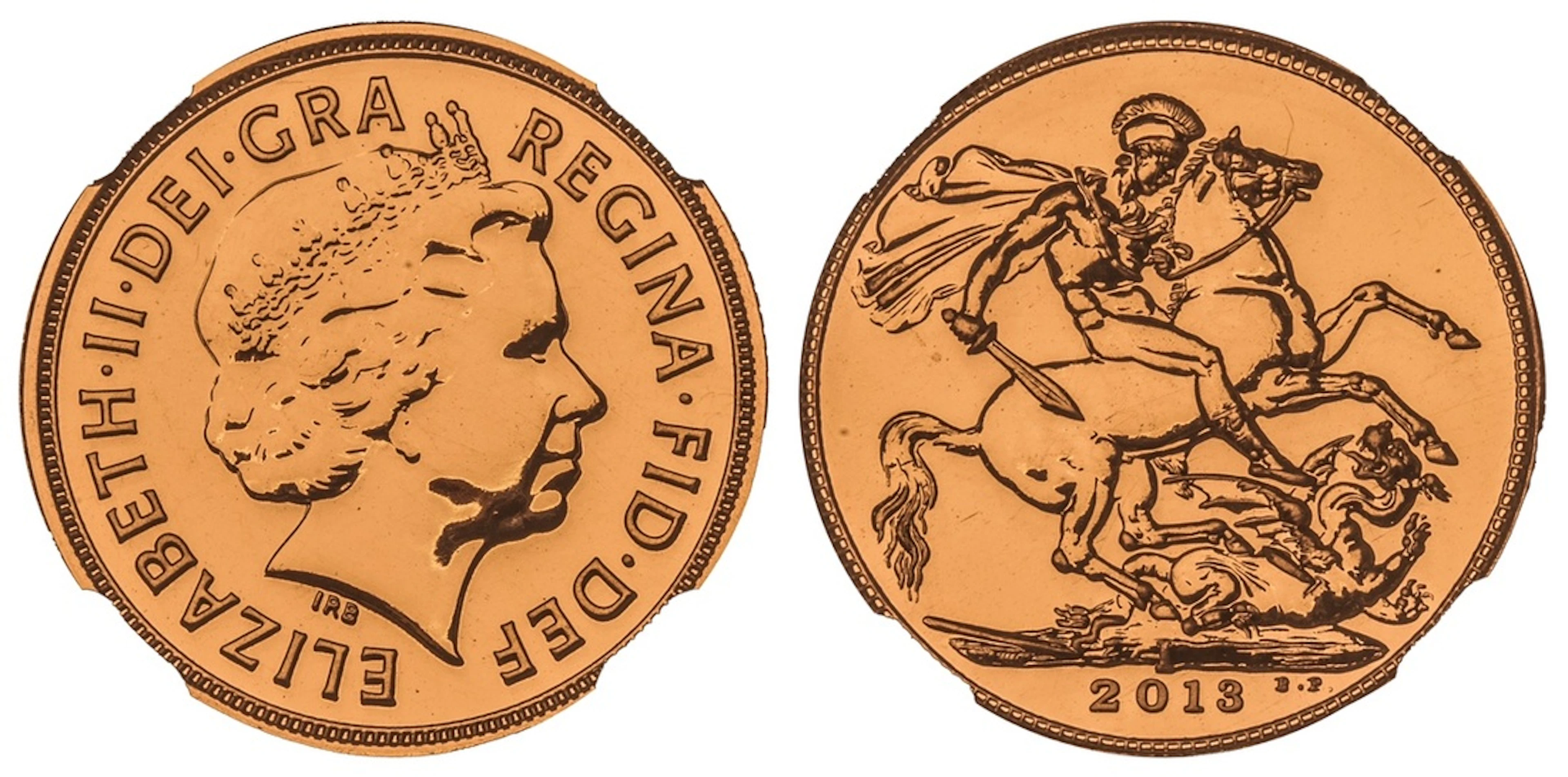 NGC GEM | India, Elizabeth II (1952-2022), Commemorative Sovereign