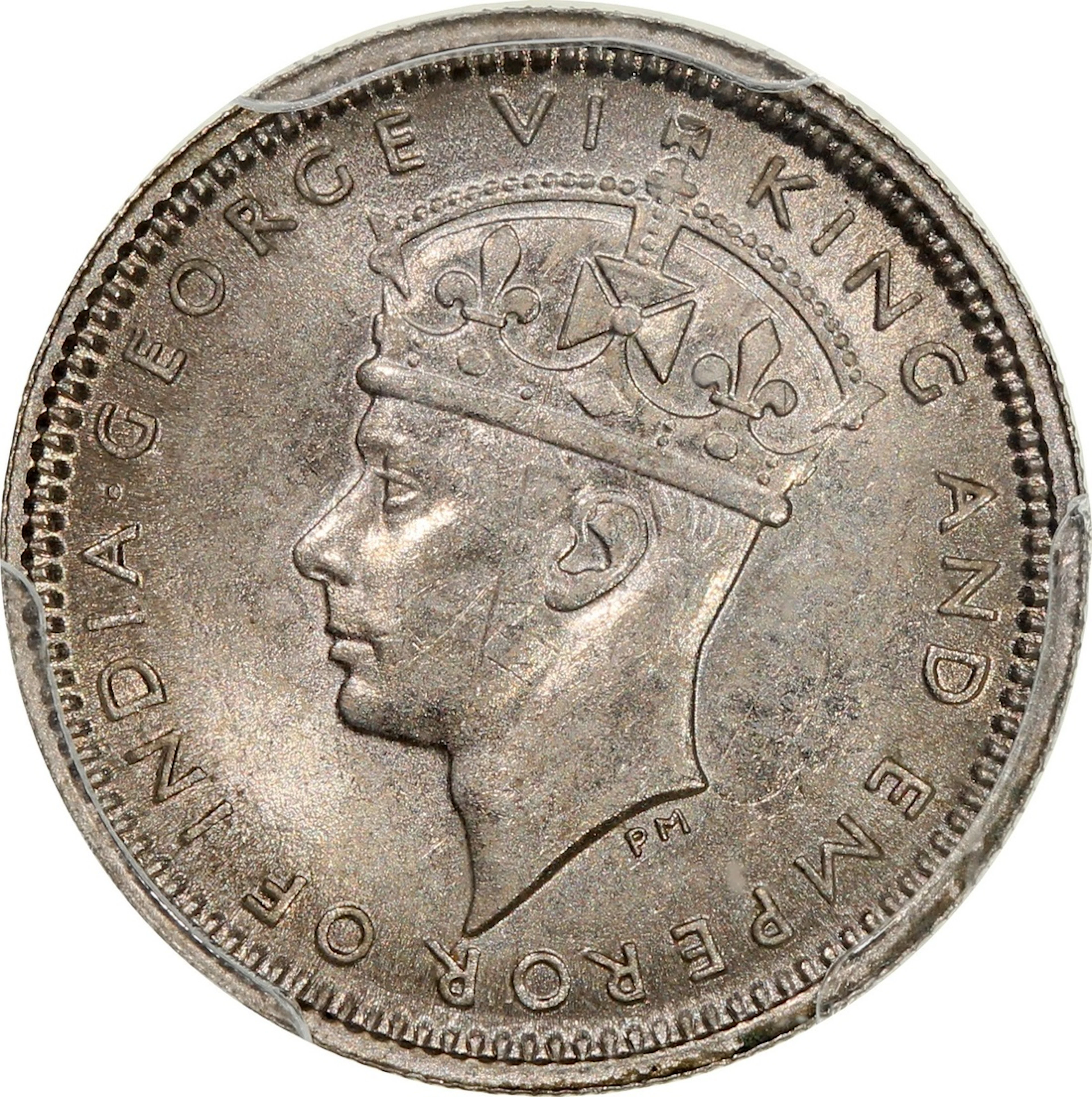 Hong Kong, George VI, [PCGS UNC Detail] nickel 5 cents, 1941-KN