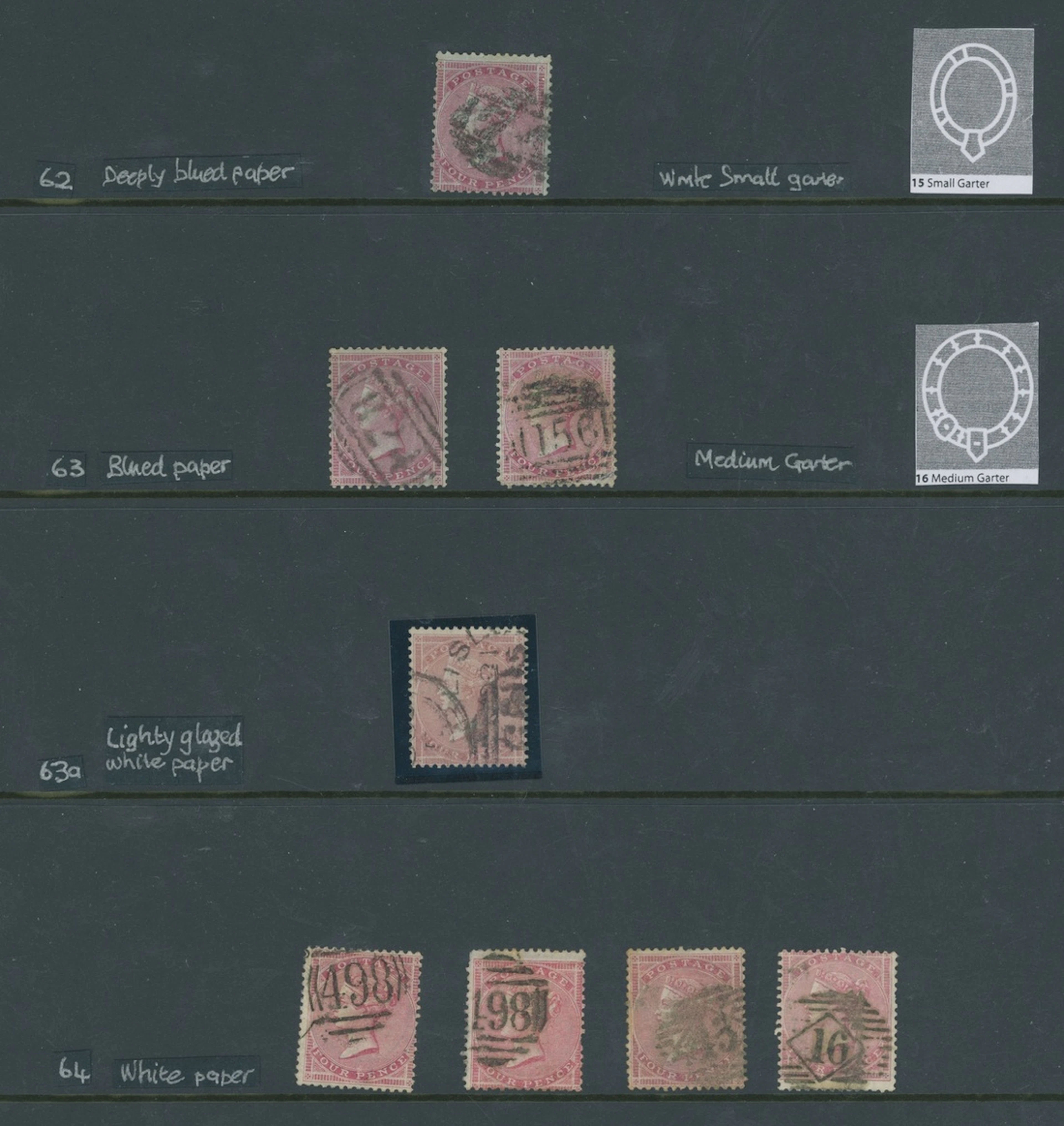 Great Britain 1855-57, a used collection on Hagner pages