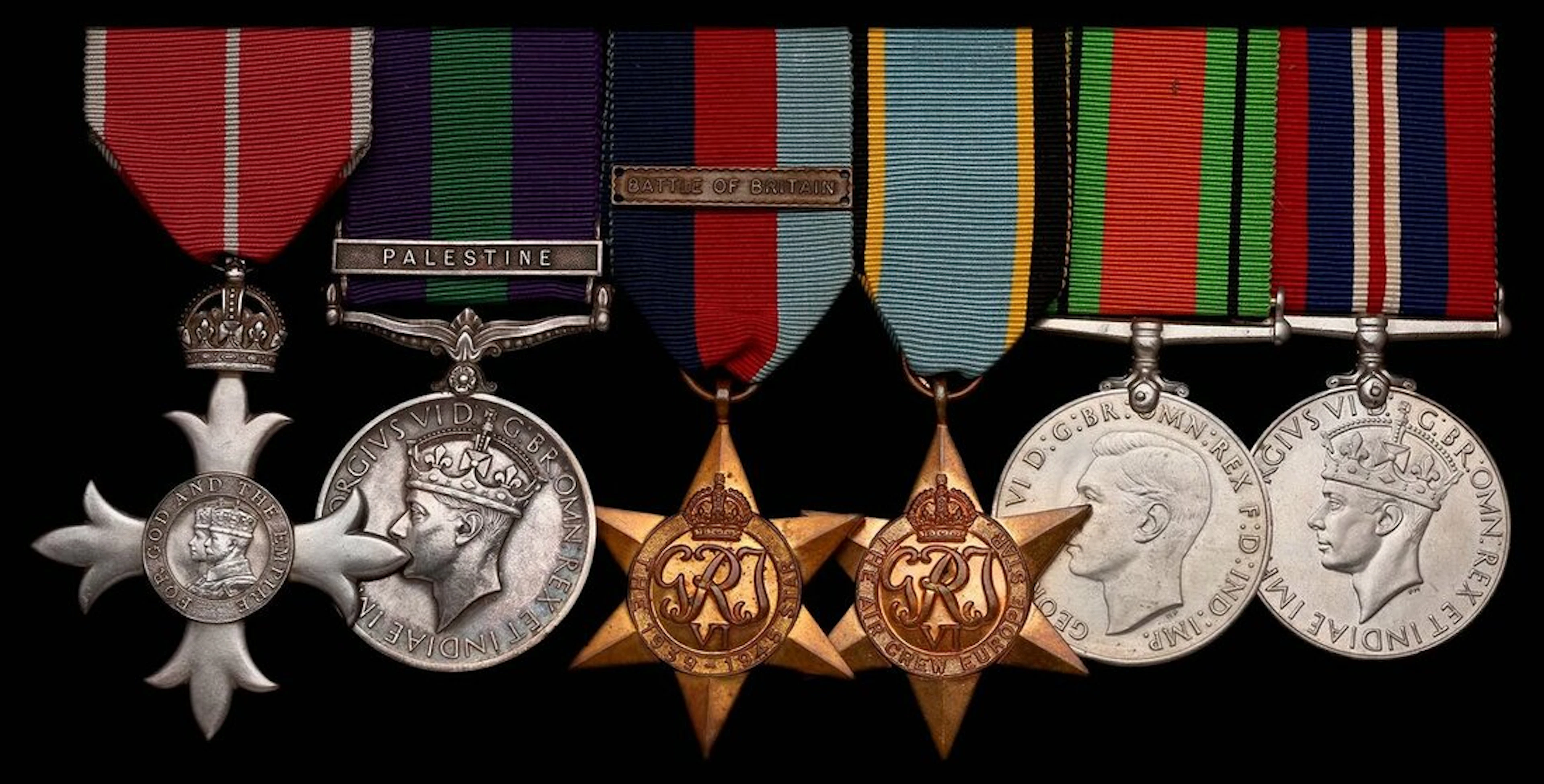A Palestine 1936 M.B.E. group of six awarded to Squadron Leader R.