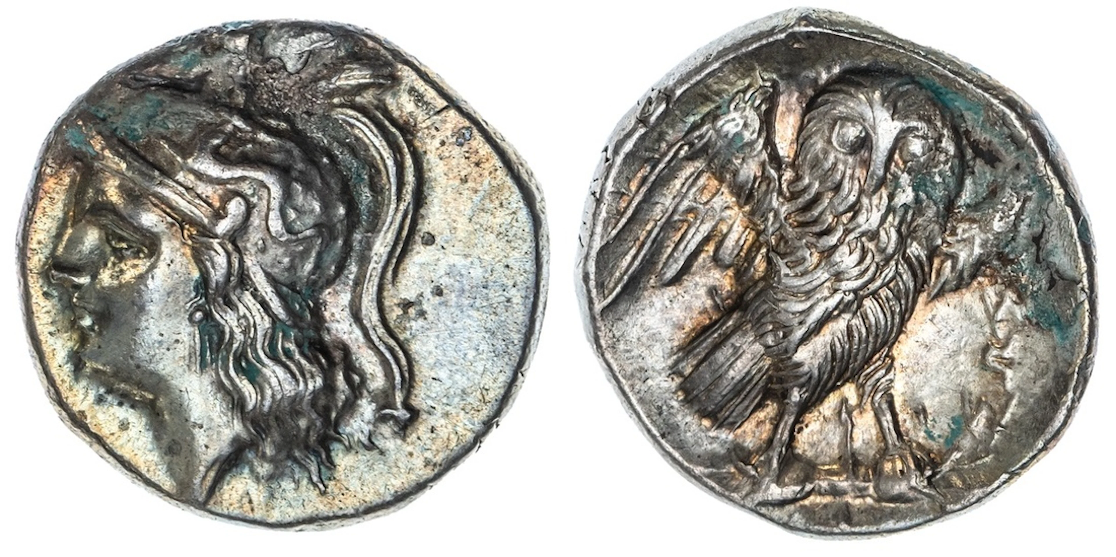 Calabria, Tarentum, AR Drachm, struck c. 280-272 BC, So and Di, magistrates