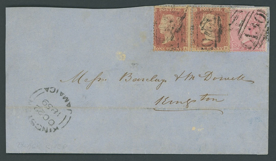 Jamaica Great Britain used in Jamaica Imperial Issues used at Post