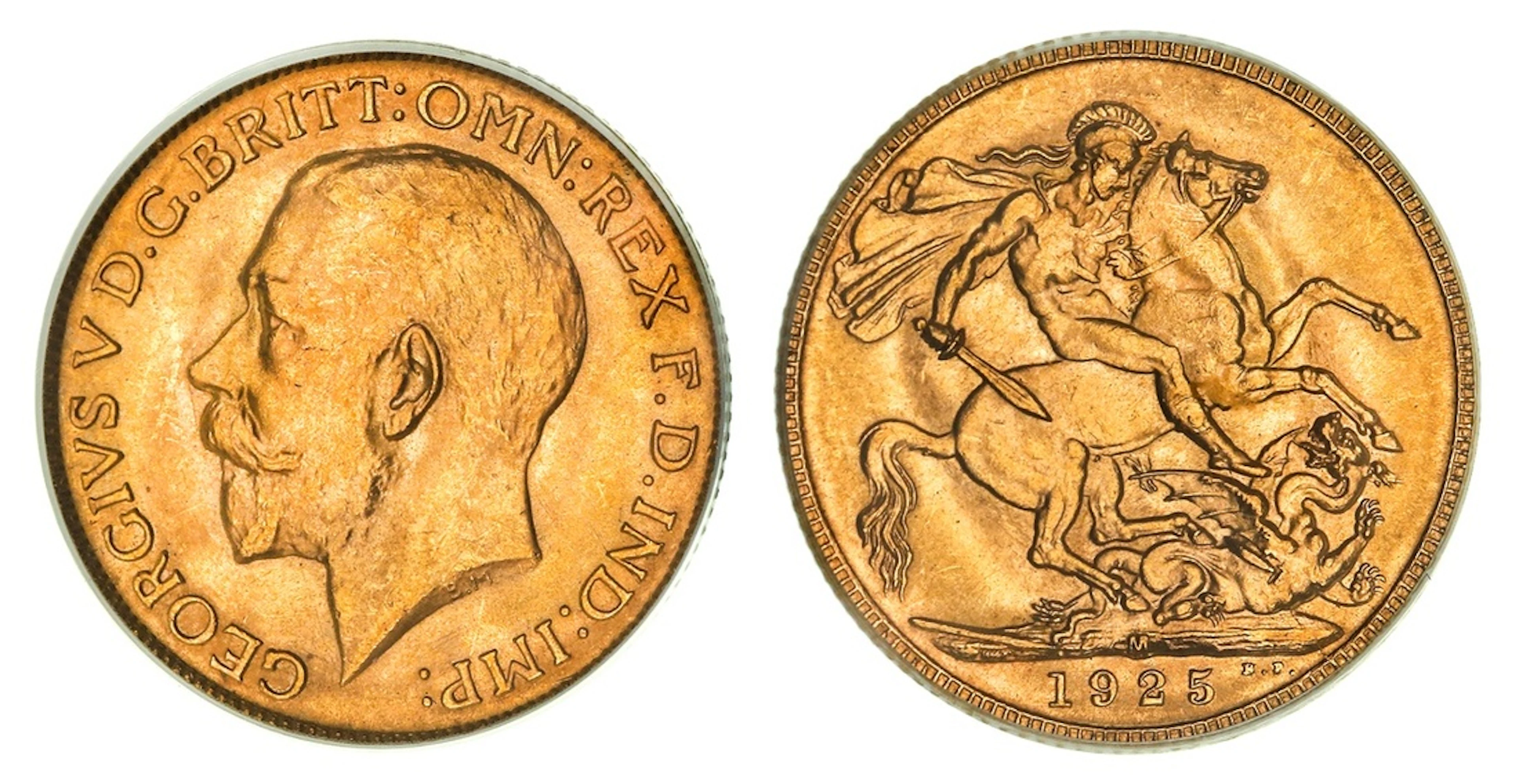 PCGS MS64 | Australia, George V (1910-1936), Sovereign, 1925-M, Melbourne