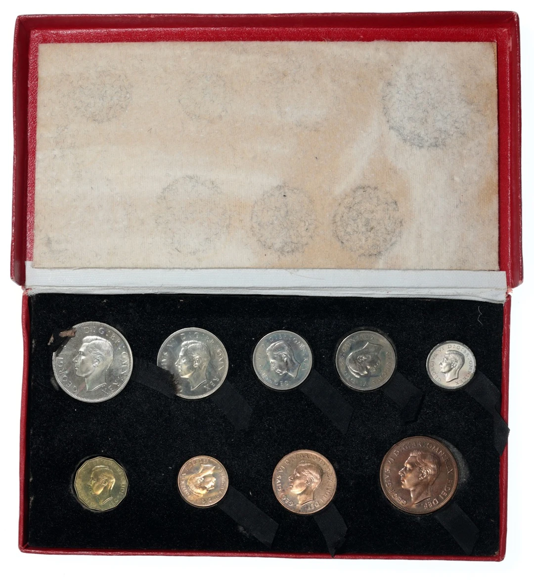 Great Britain, George VI, 2x proof sets, including, 1937 crown to