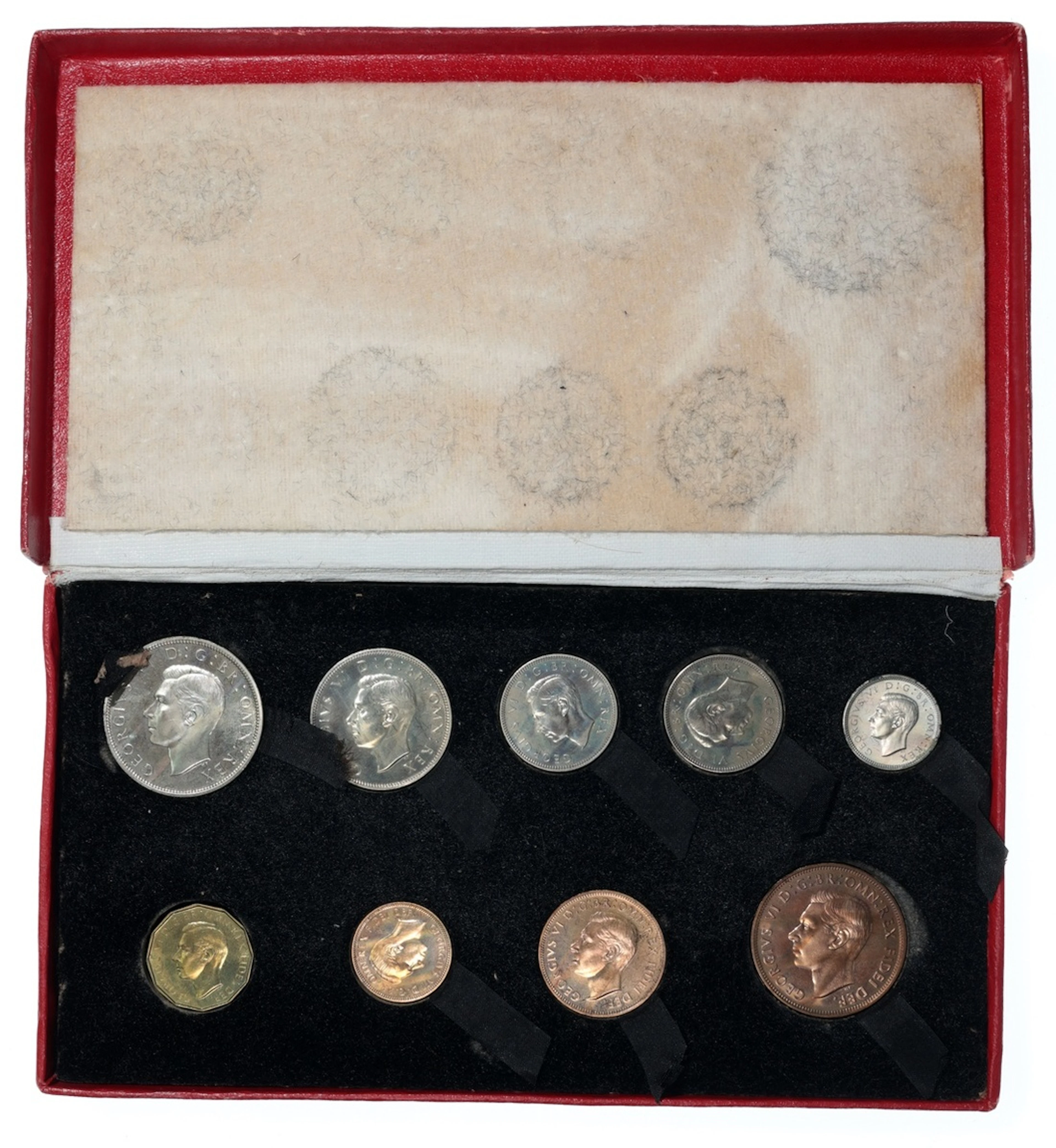 Great Britain, George VI, 2x proof sets, including, 1937 crown to
